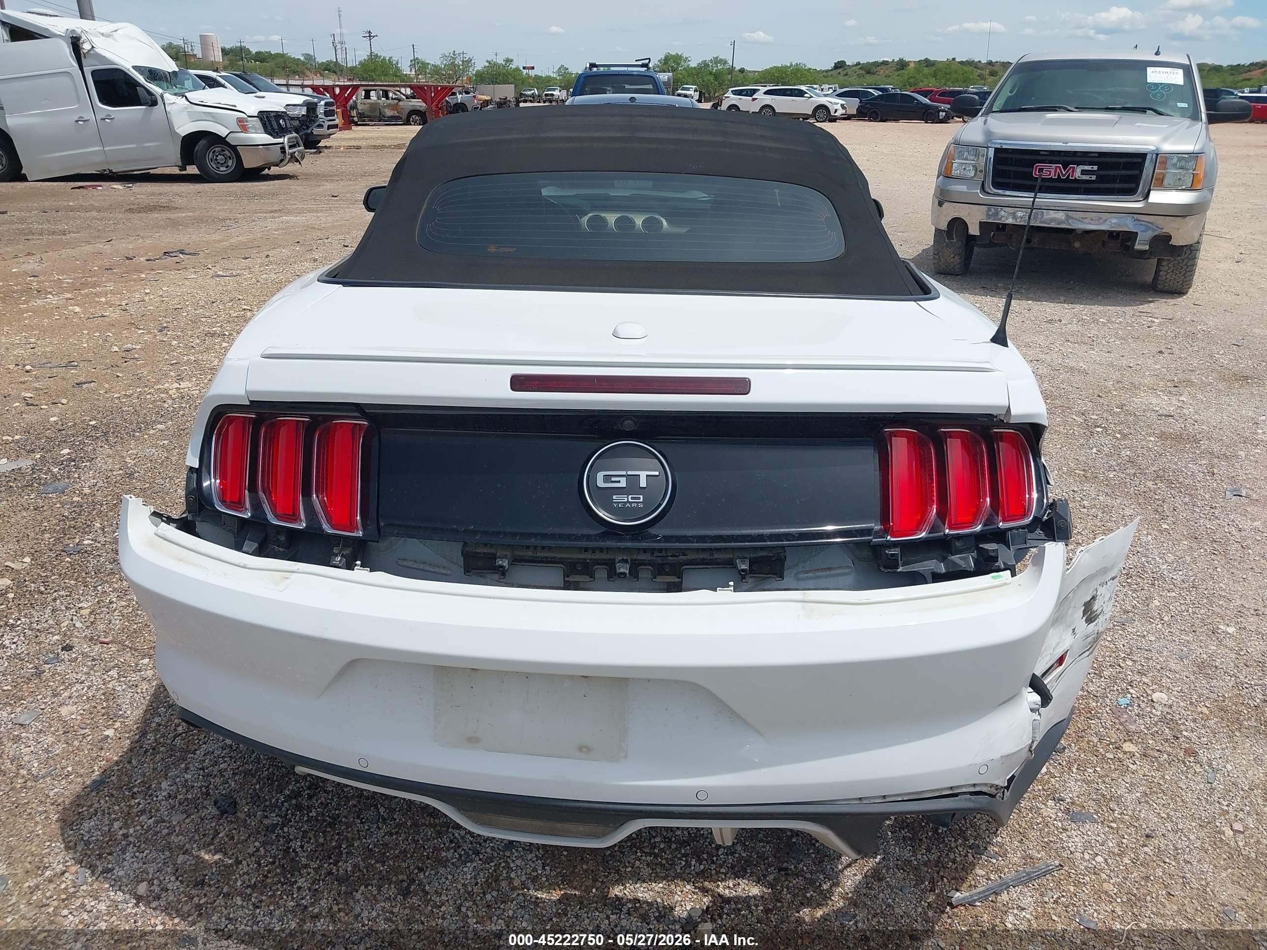 2015 Ford Mustang Gt Premium White vin: 1FATP8FF5F5362720