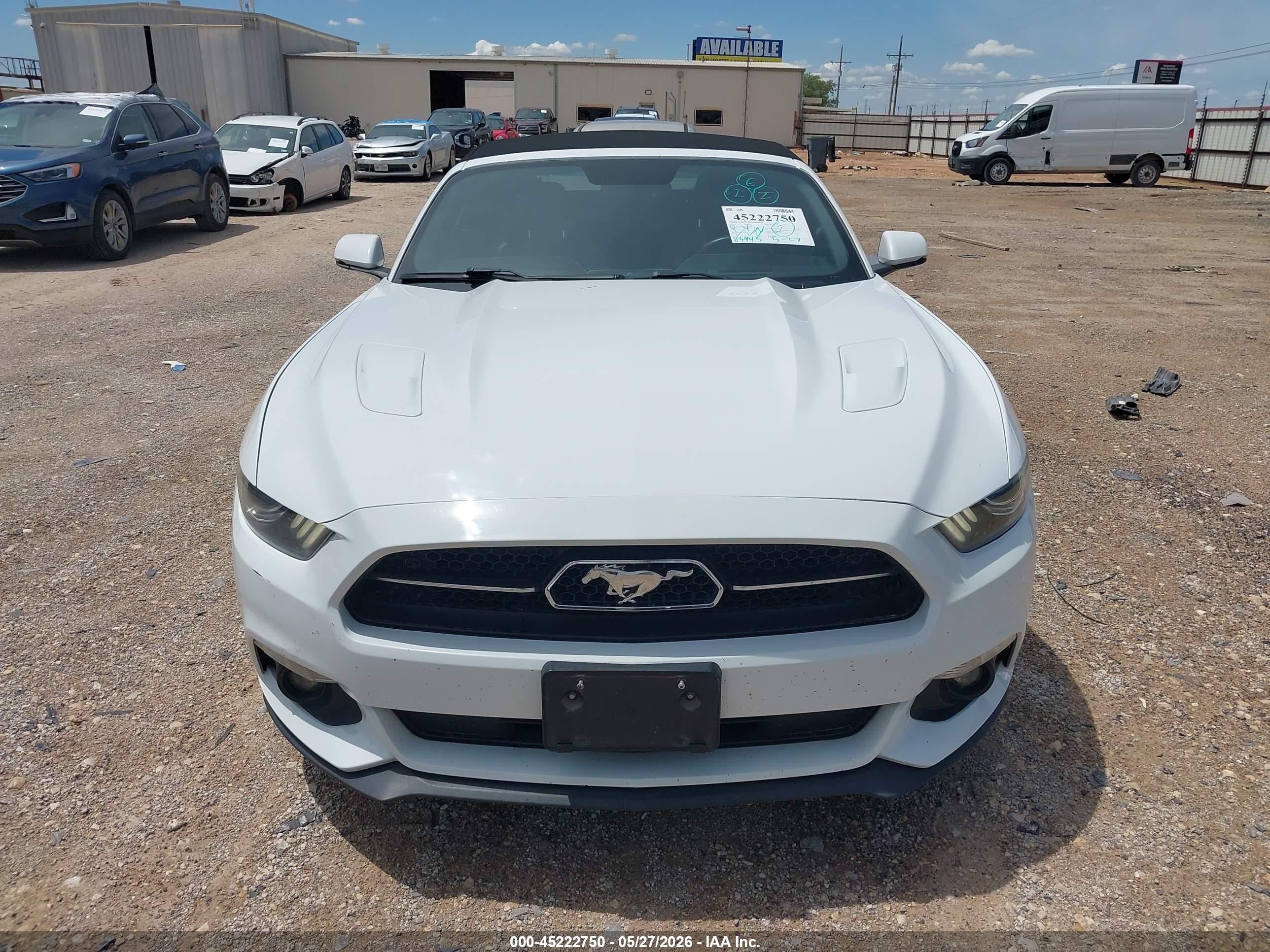 2015 Ford Mustang Gt Premium White vin: 1FATP8FF5F5362720