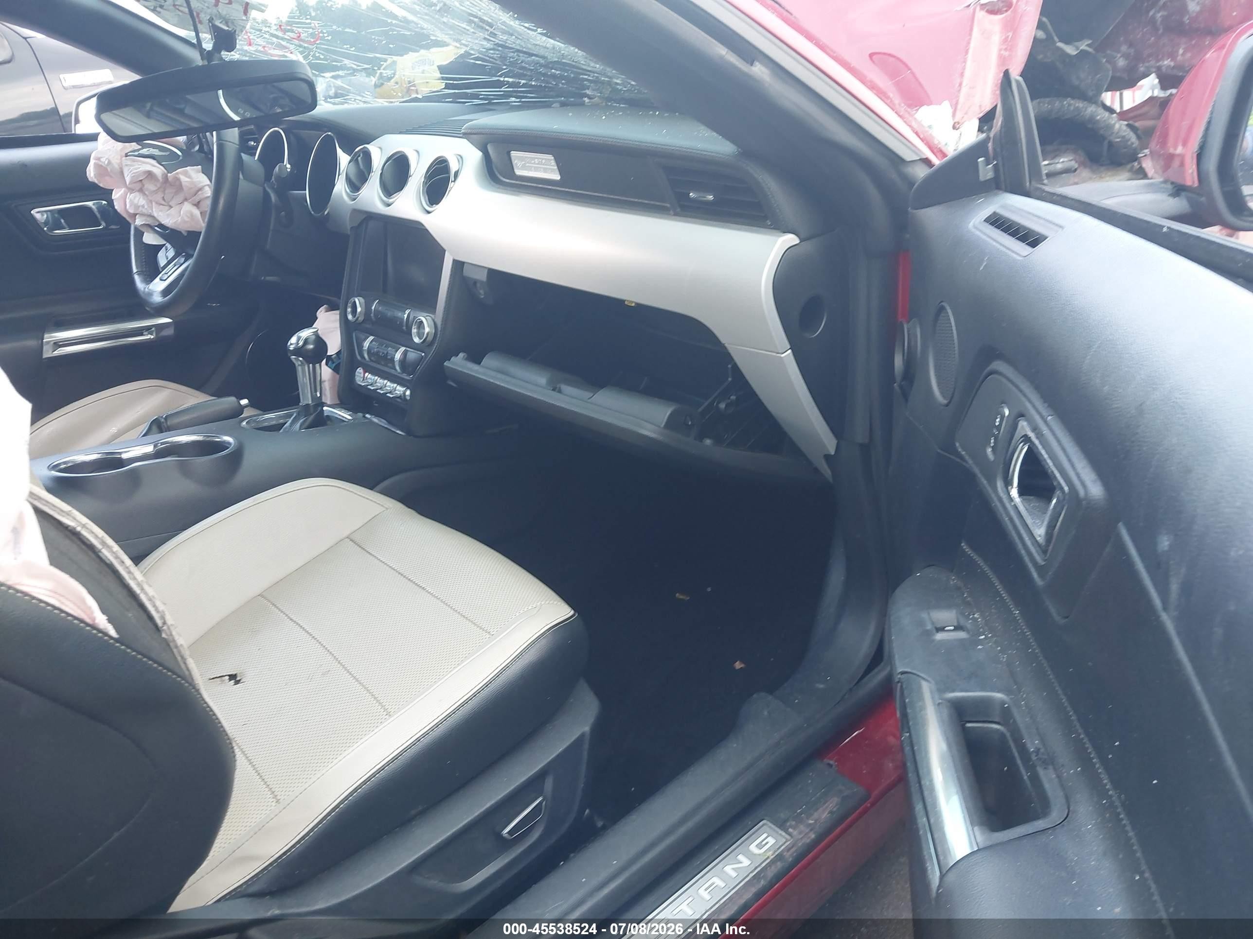 2015 Ford Mustang Gt Premium Maroon vin: 1FATP8FF5F5431597