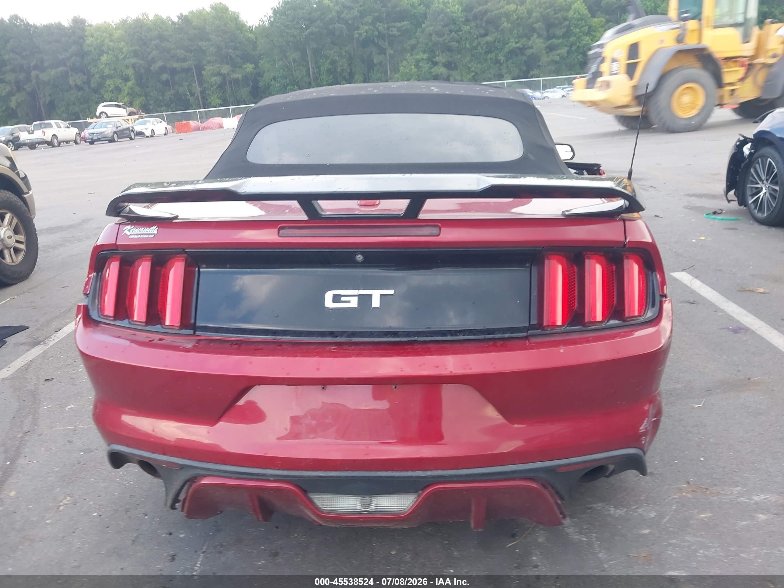 2015 Ford Mustang Gt Premium Maroon vin: 1FATP8FF5F5431597