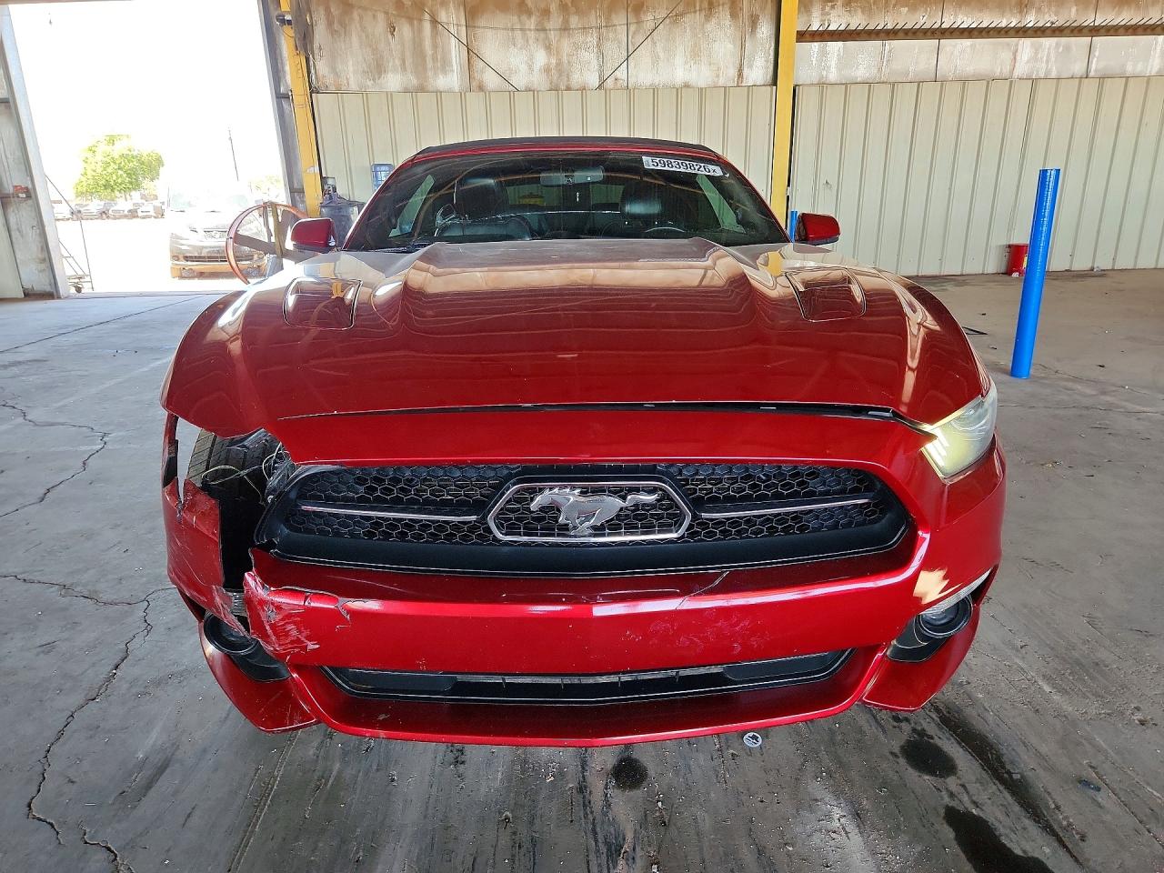 2015 Ford Mustang Gt Red vin: 1FATP8FF6F5382636