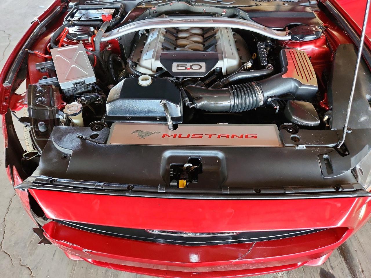 2015 Ford Mustang Gt Red vin: 1FATP8FF6F5382636