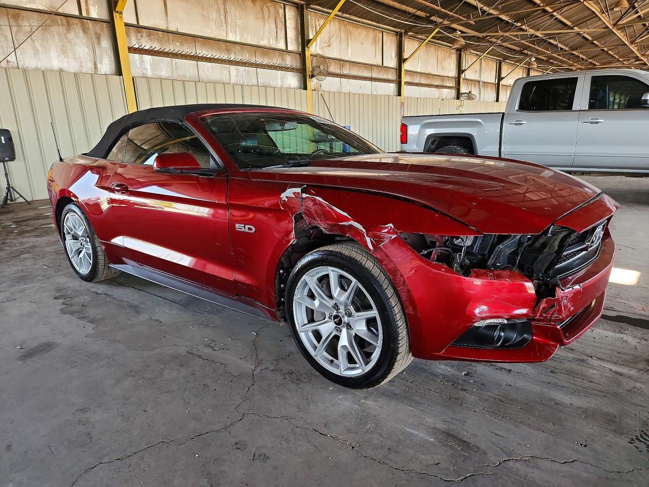 2015 Ford Mustang Gt Red vin: 1FATP8FF6F5382636