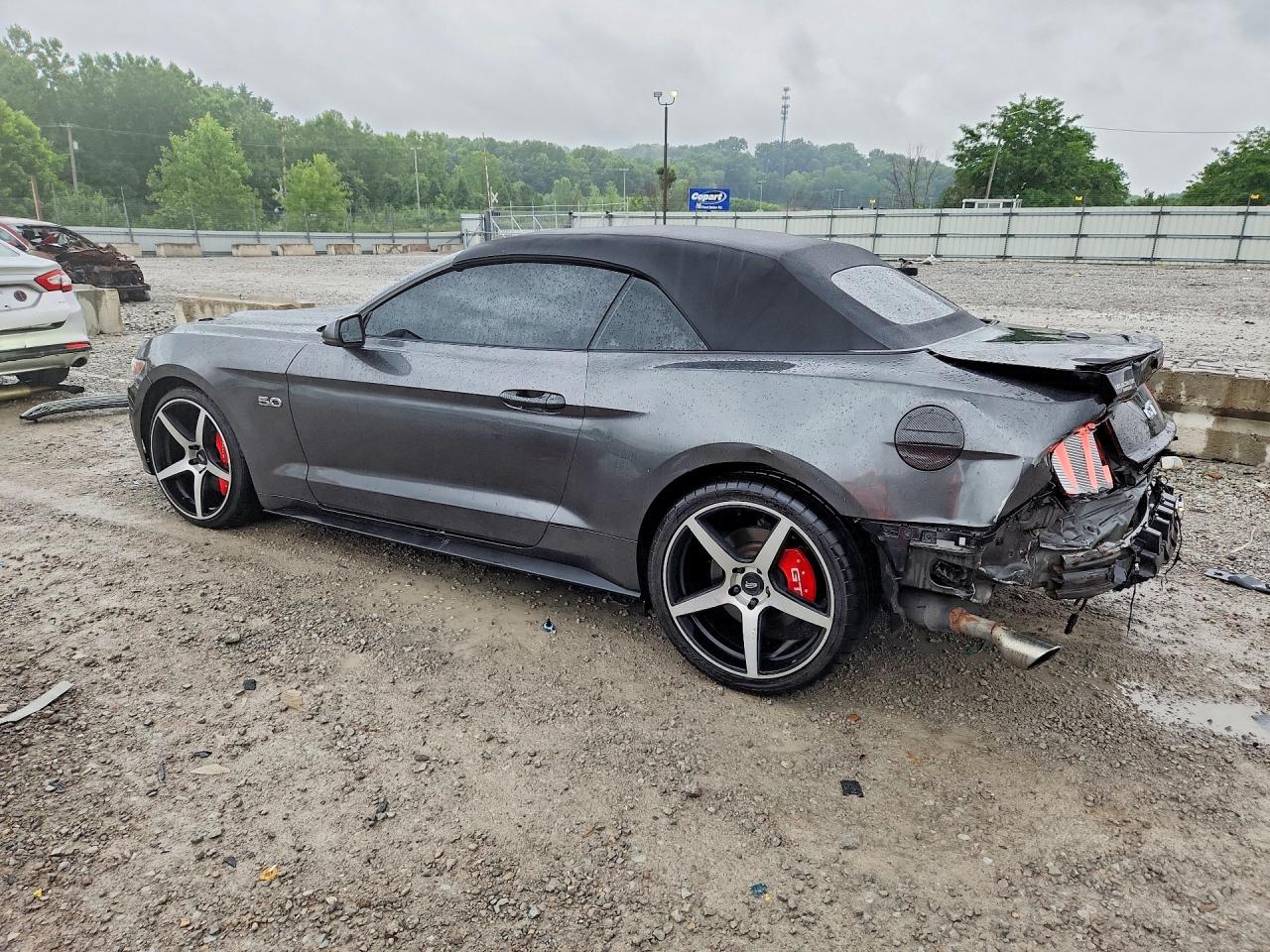 2015 Ford Mustang Gt Gray vin: 1FATP8FF8F5338444