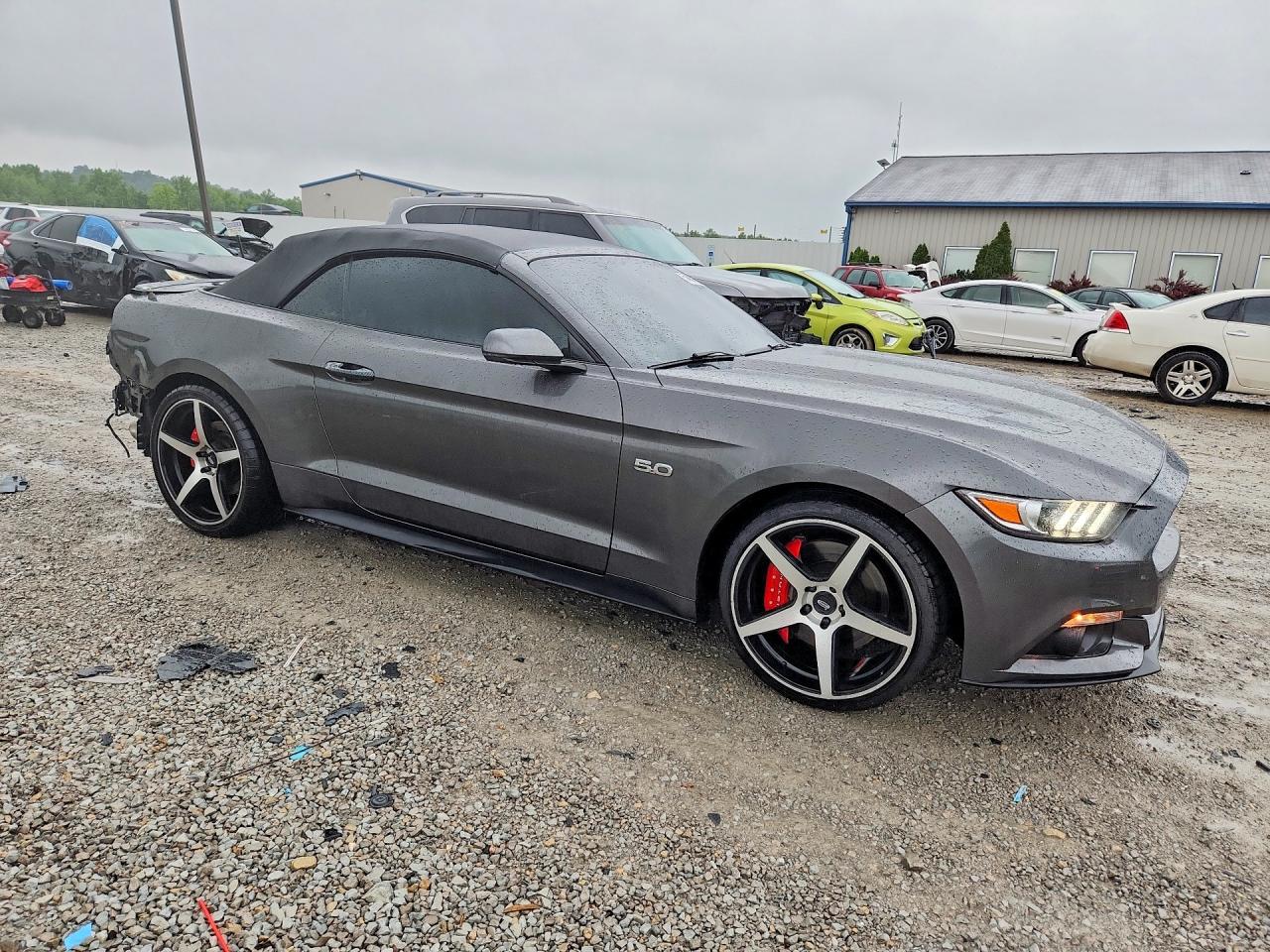 2015 Ford Mustang Gt Gray vin: 1FATP8FF8F5338444