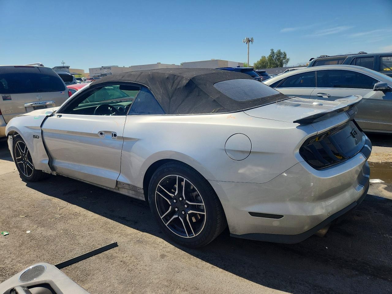 2019 Ford Mustang Gt Silver vin: 1FATP8FF8K5140389