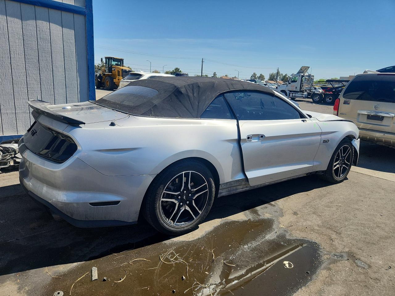2019 Ford Mustang Gt Silver vin: 1FATP8FF8K5140389