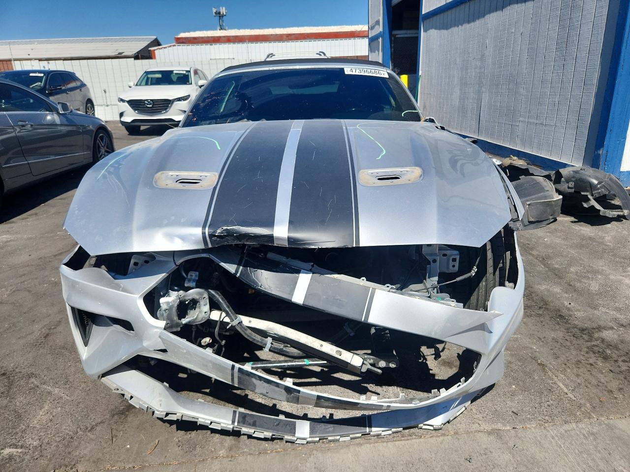 2019 Ford Mustang Gt Silver vin: 1FATP8FF8K5140389