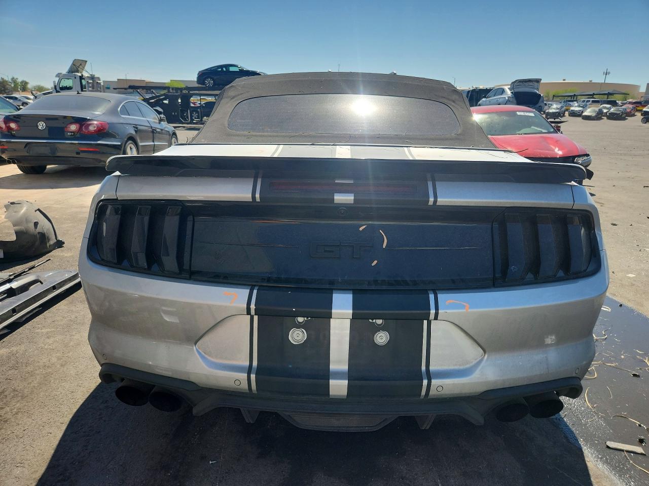 2019 Ford Mustang Gt Silver vin: 1FATP8FF8K5140389