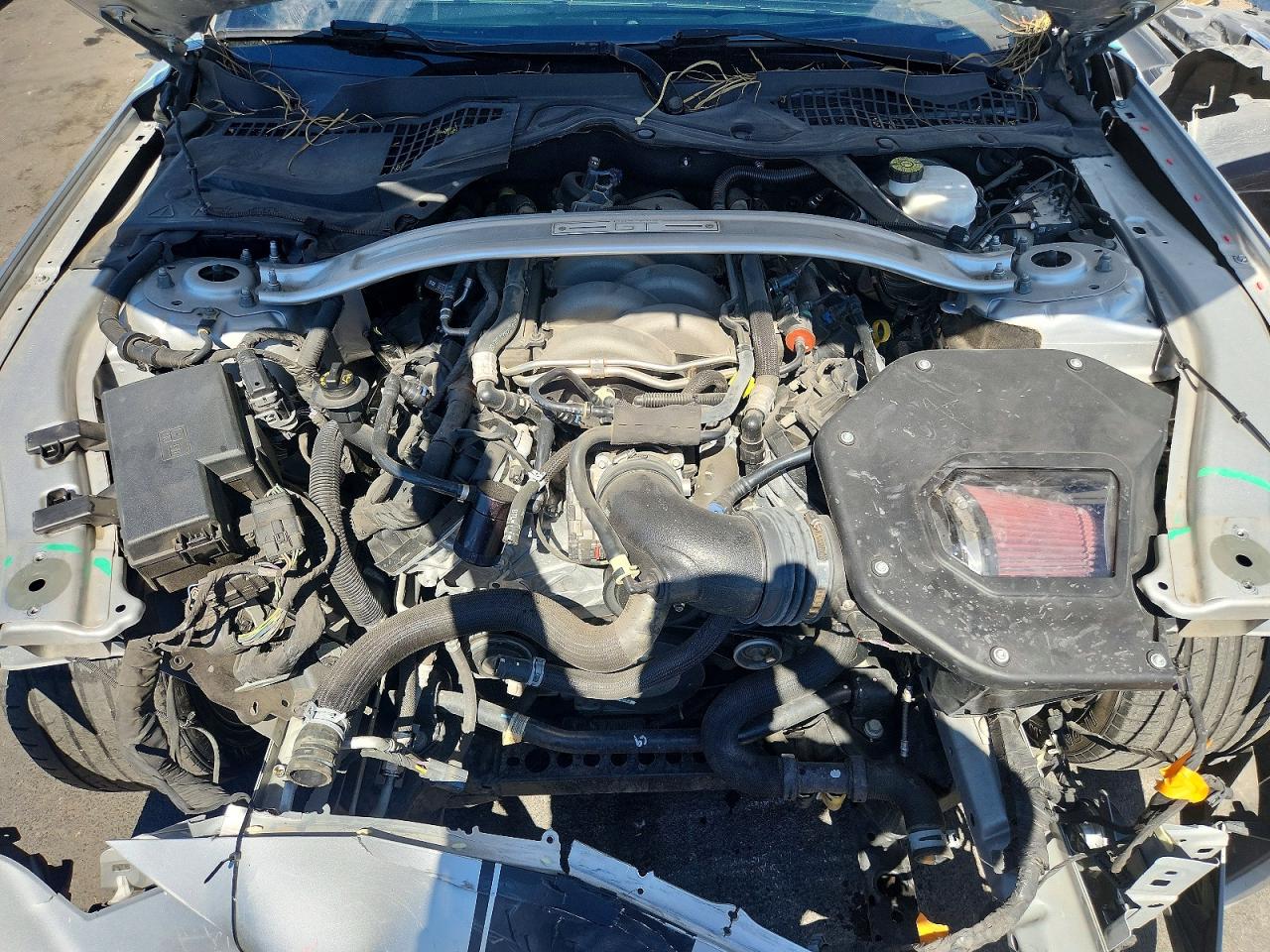 2019 Ford Mustang Gt Silver vin: 1FATP8FF8K5140389