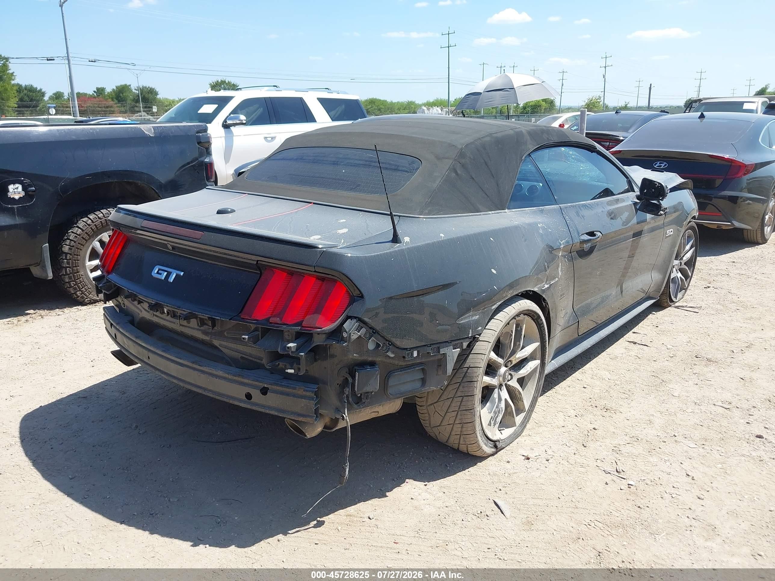 2015 Ford Mustang Gt Premium Черный vin: 1FATP8FF9F5413104