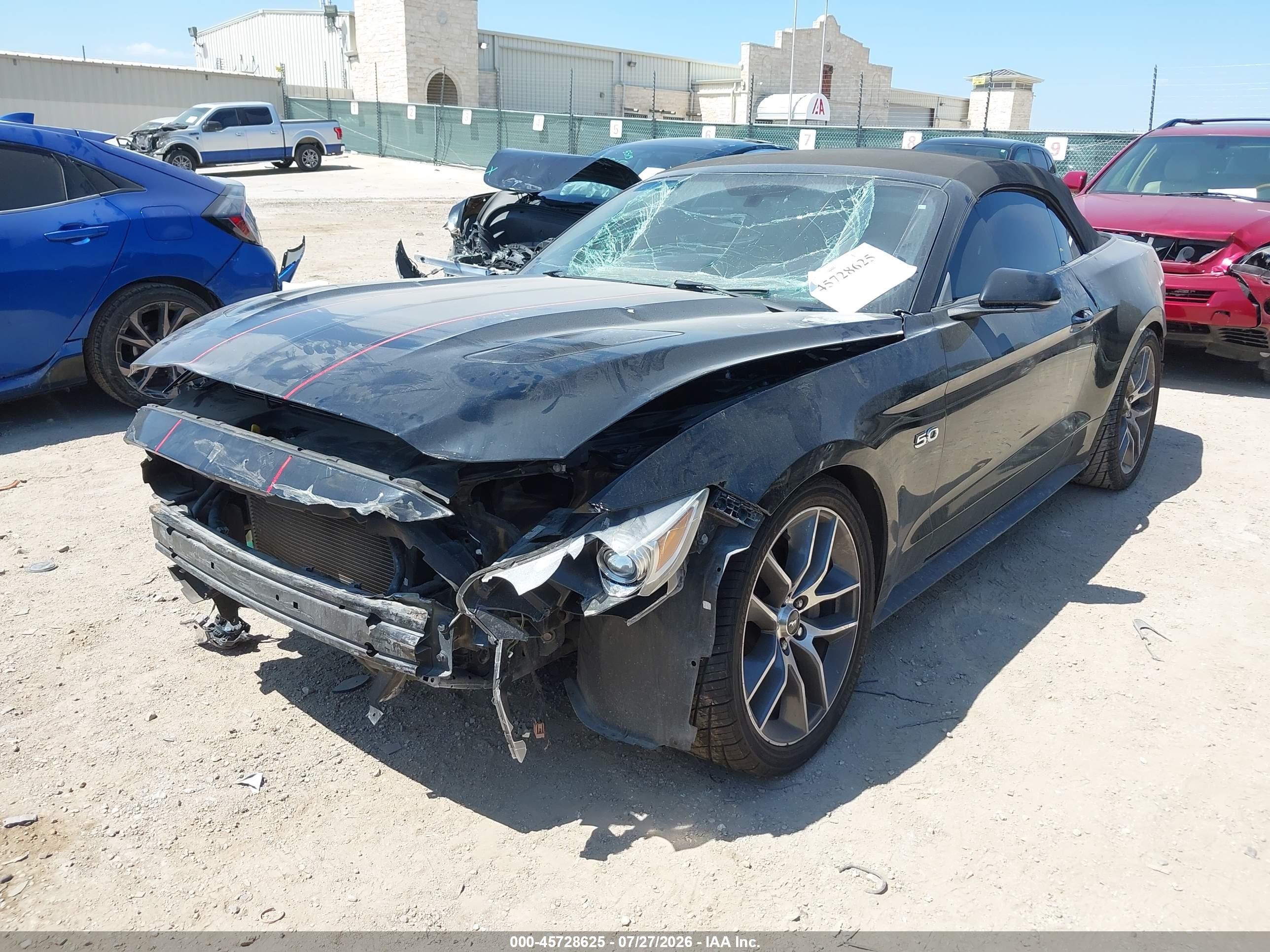2015 Ford Mustang Gt Premium Черный vin: 1FATP8FF9F5413104