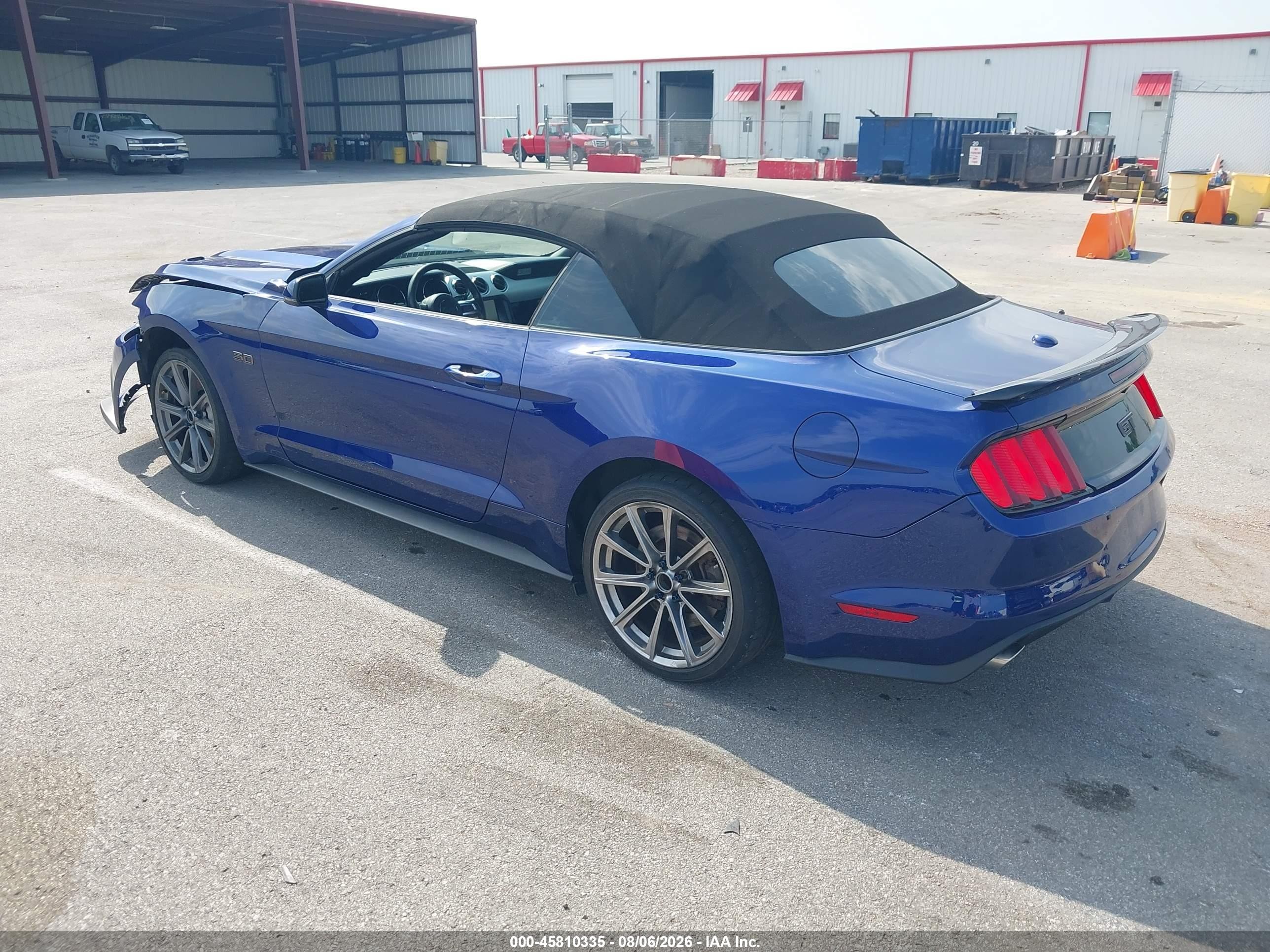 2015 Ford Mustang Gt Premium Blue vin: 1FATP8FFXF5323802