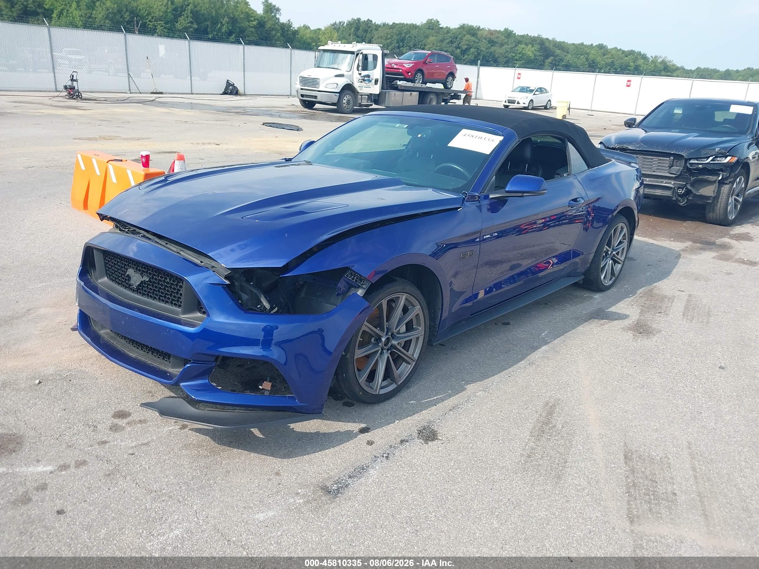 2015 Ford Mustang Gt Premium Blue vin: 1FATP8FFXF5323802