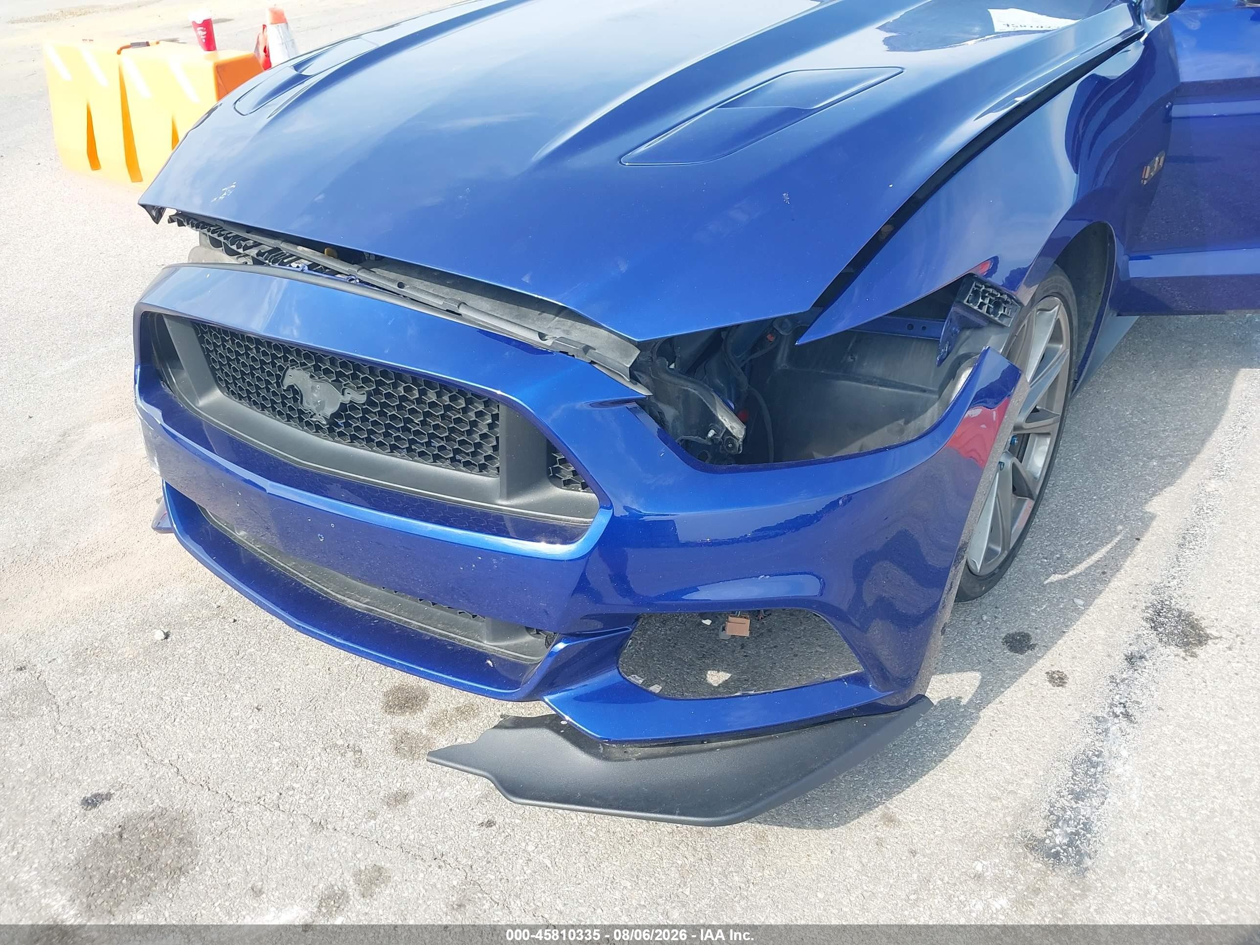 2015 Ford Mustang Gt Premium Blue vin: 1FATP8FFXF5323802