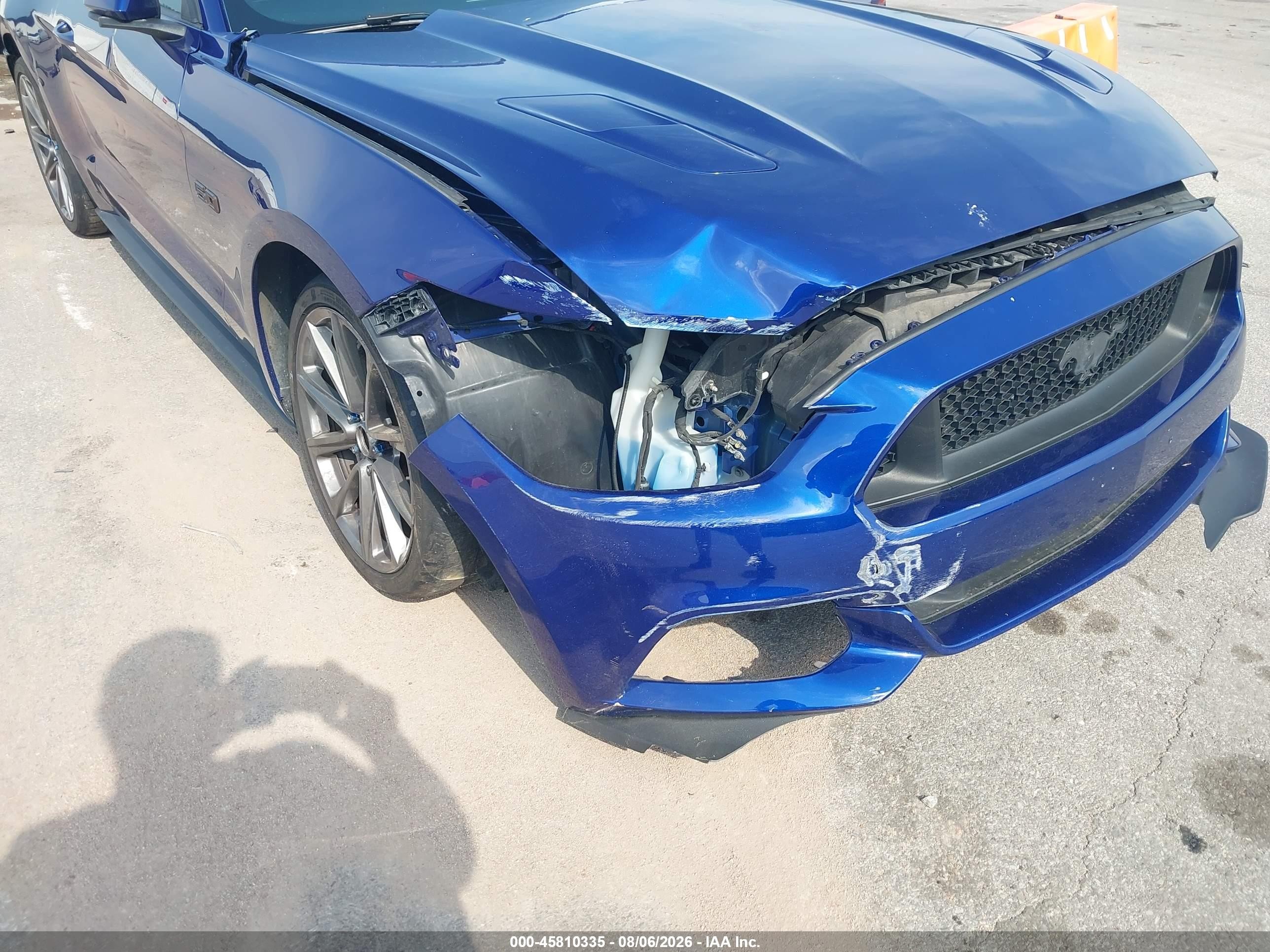 2015 Ford Mustang Gt Premium Blue vin: 1FATP8FFXF5323802