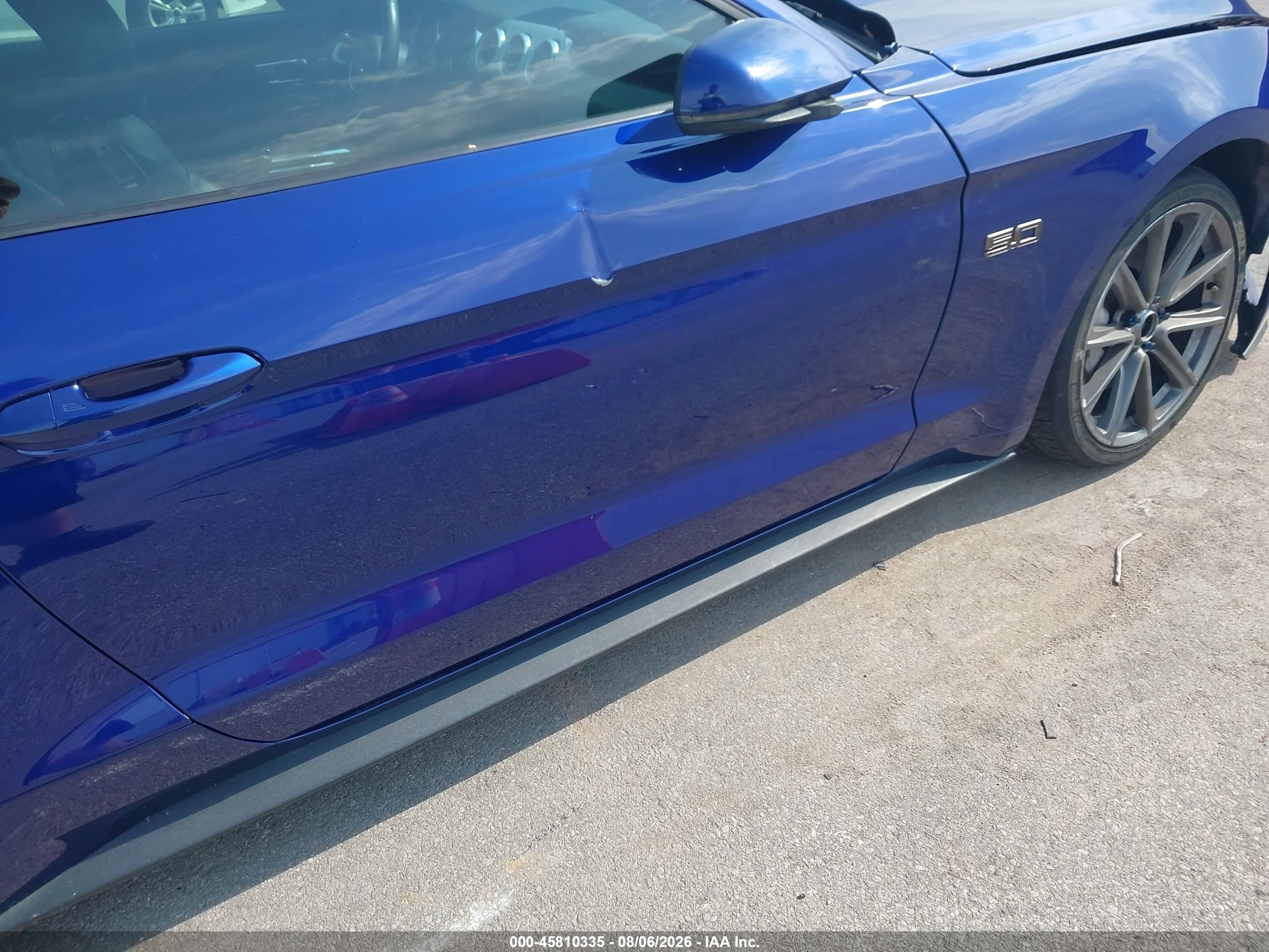 2015 Ford Mustang Gt Premium Blue vin: 1FATP8FFXF5323802