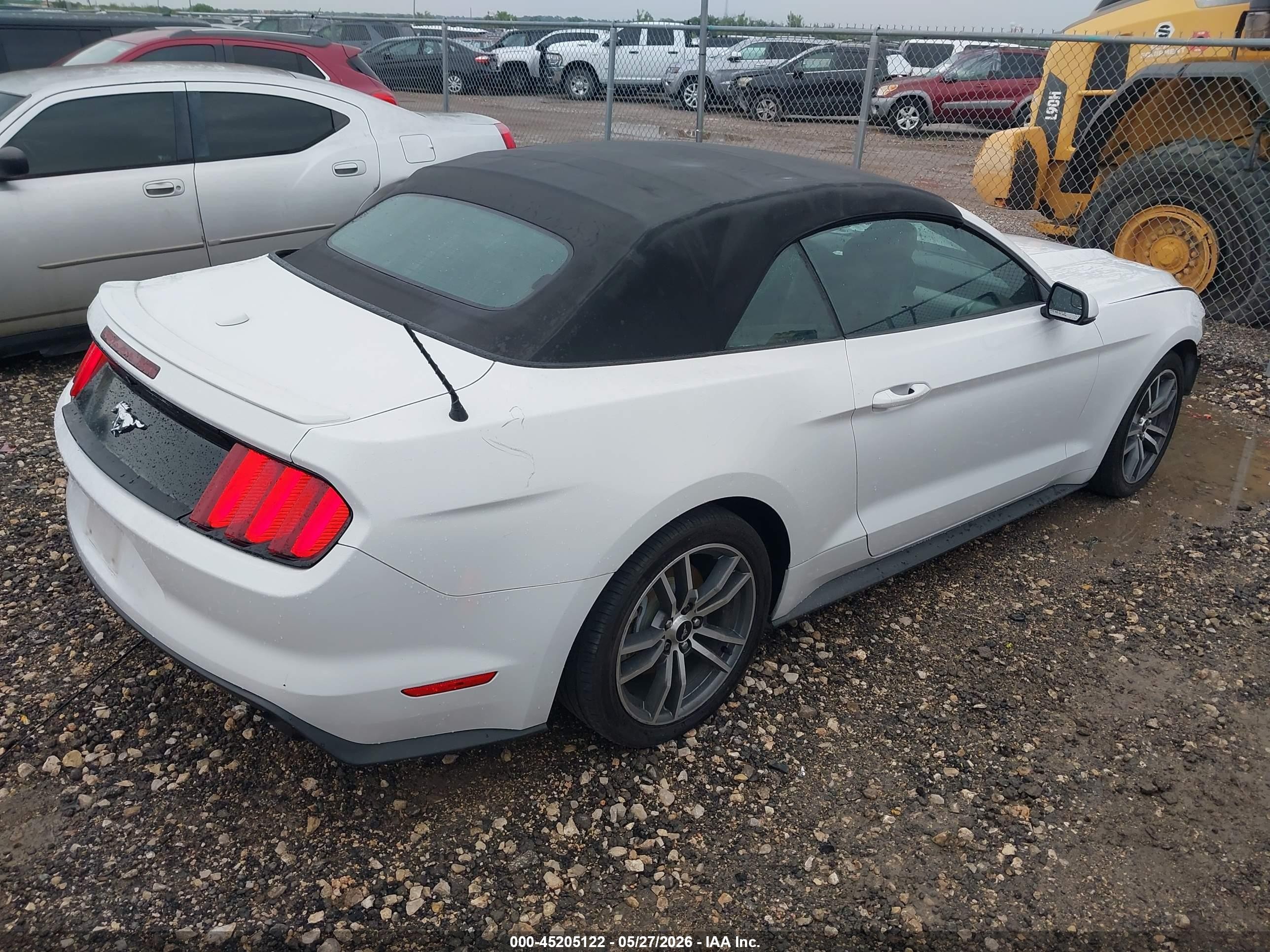 2015 Ford Mustang Ecoboost Premium White vin: 1FATP8UH0F5352729