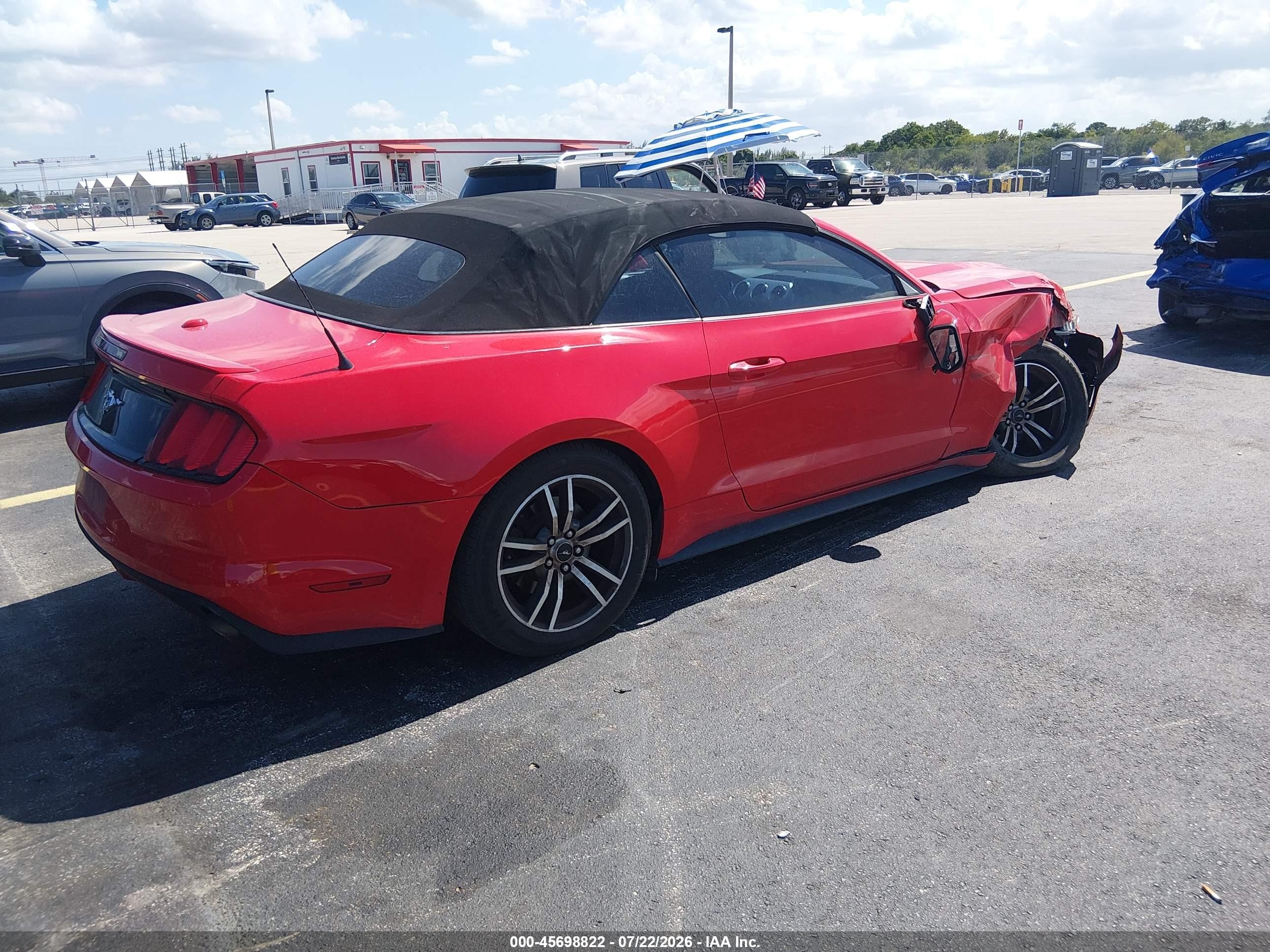 2015 Ford Mustang Ecoboost Premium Красный vin: 1FATP8UH0F5382961