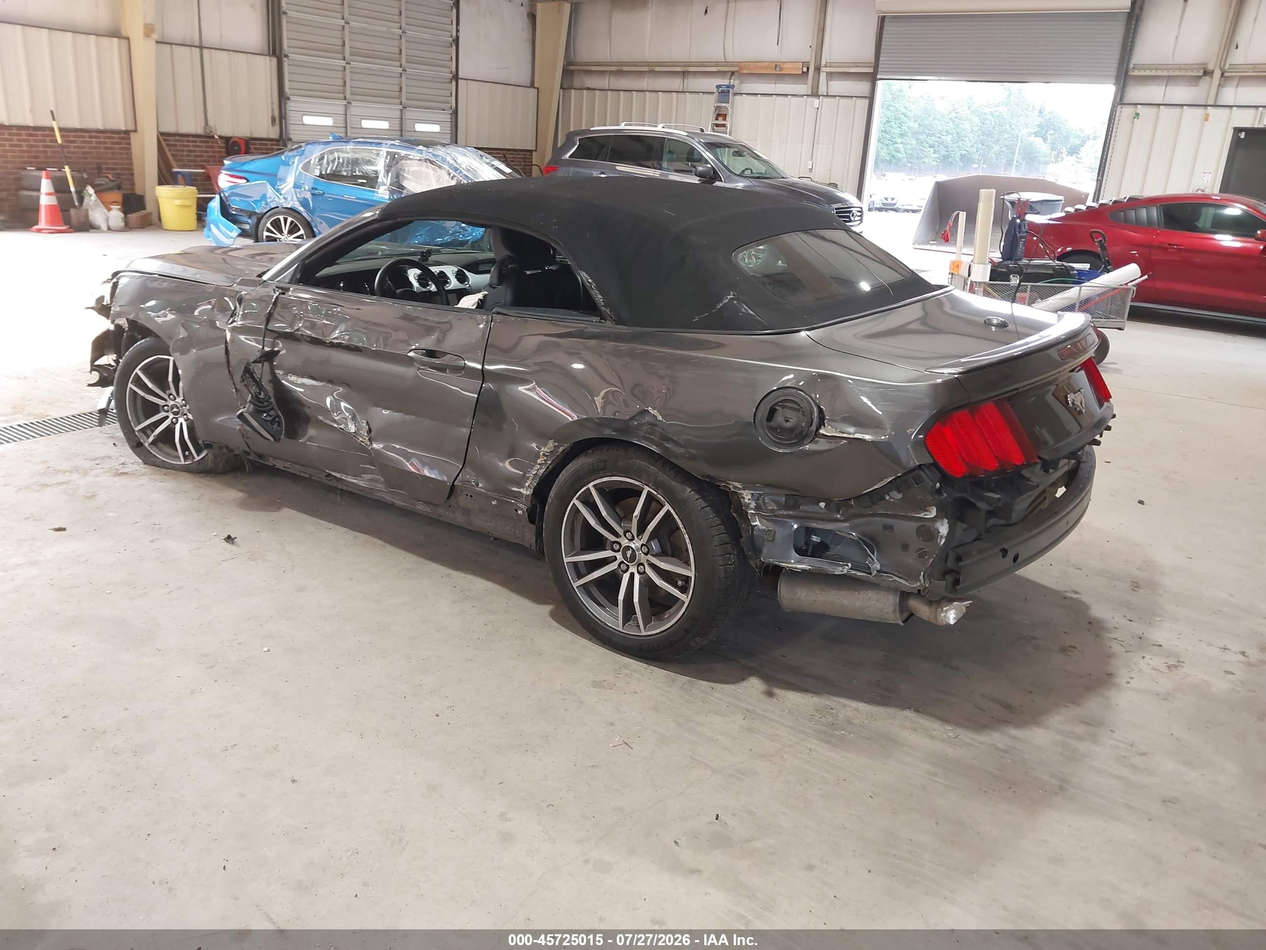 2015 Ford Mustang Ecoboost Premium Gray vin: 1FATP8UH0F5416994