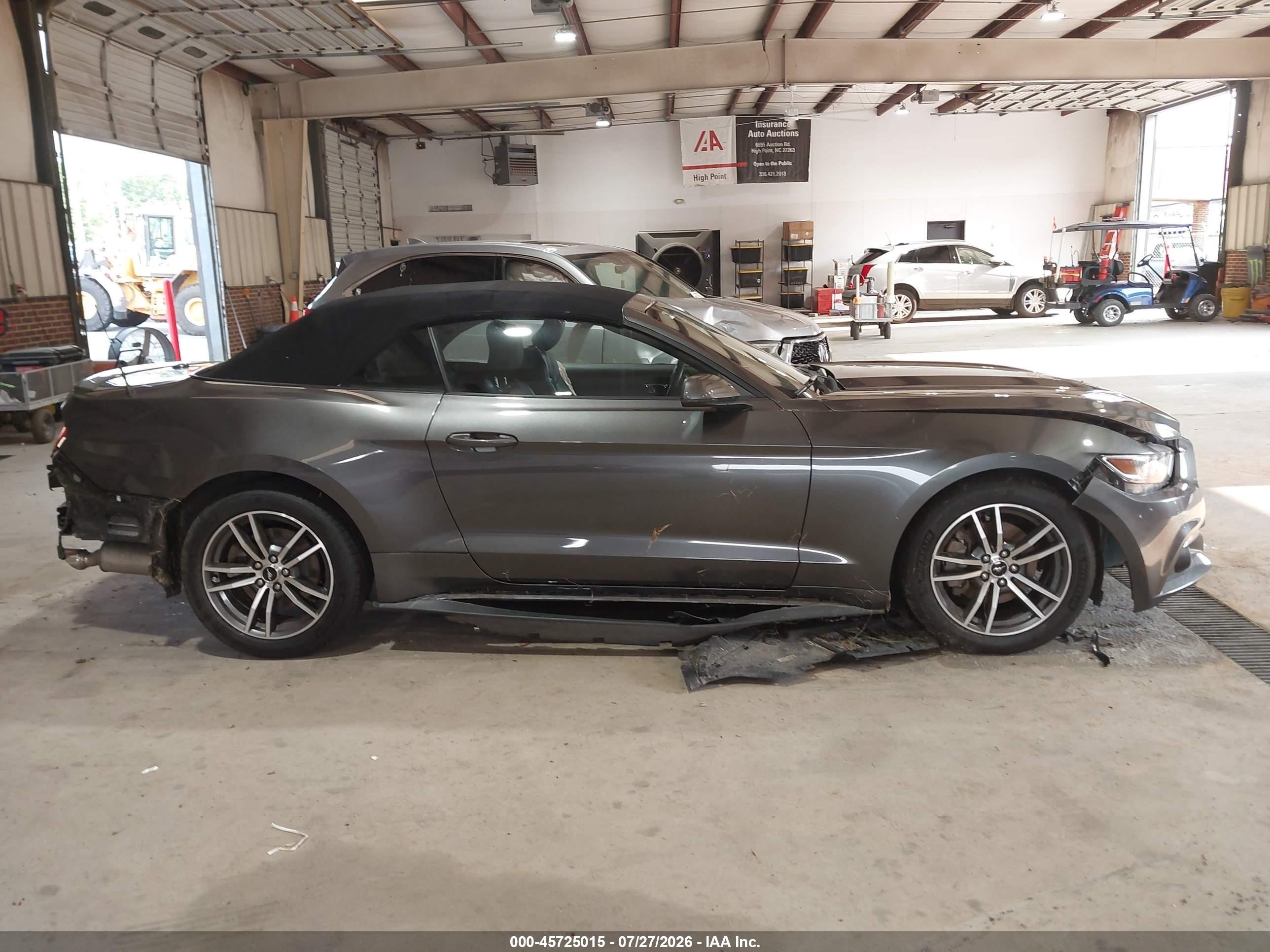 2015 Ford Mustang Ecoboost Premium Gray vin: 1FATP8UH0F5416994
