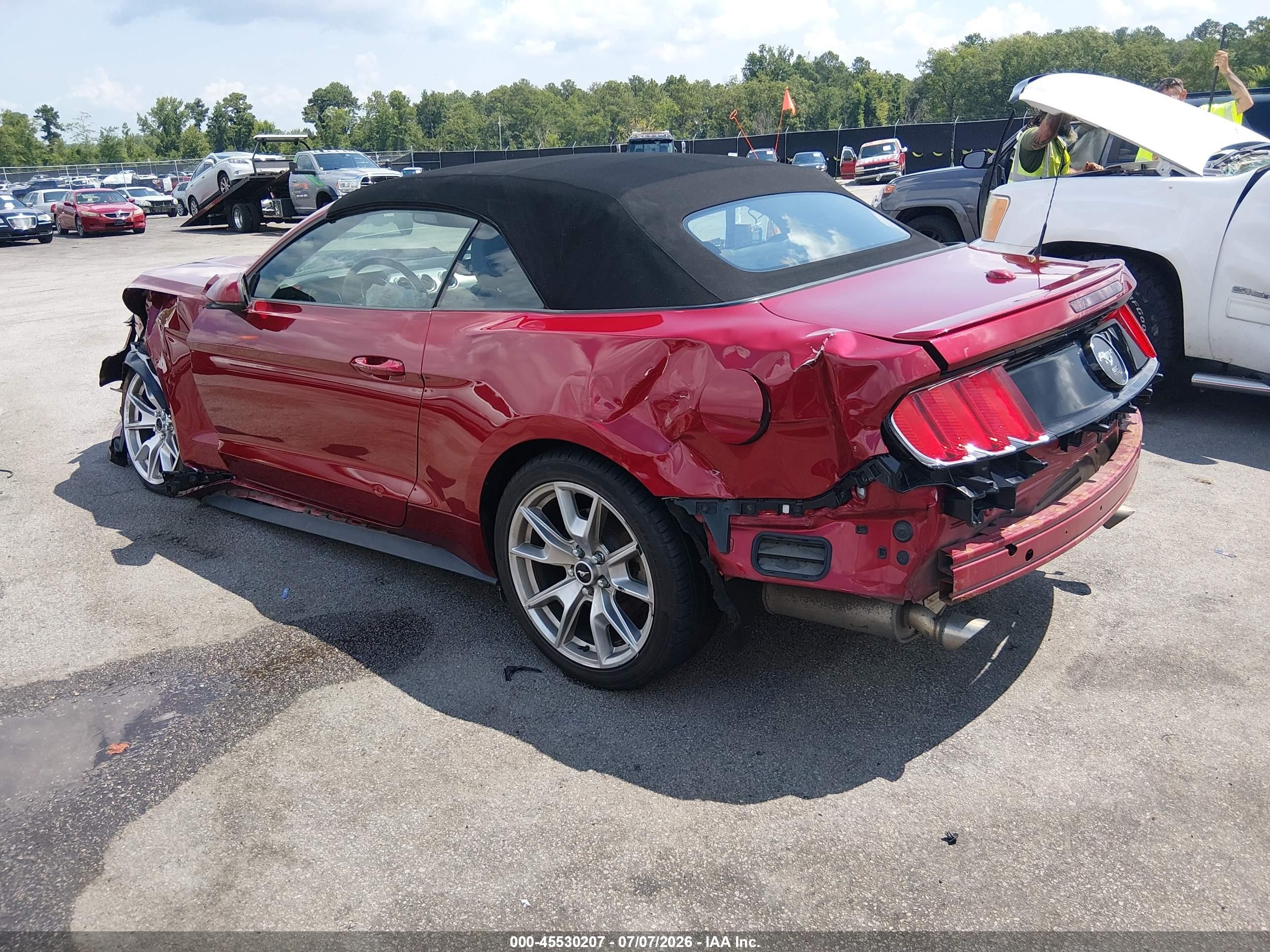 2015 Ford Mustang Ecoboost Premium Red vin: 1FATP8UH2F5328481