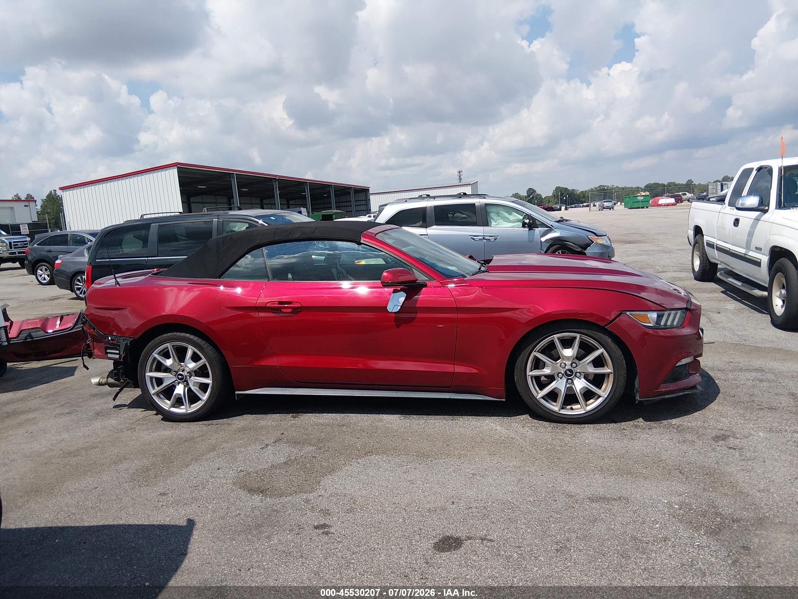 2015 Ford Mustang Ecoboost Premium Red vin: 1FATP8UH2F5328481