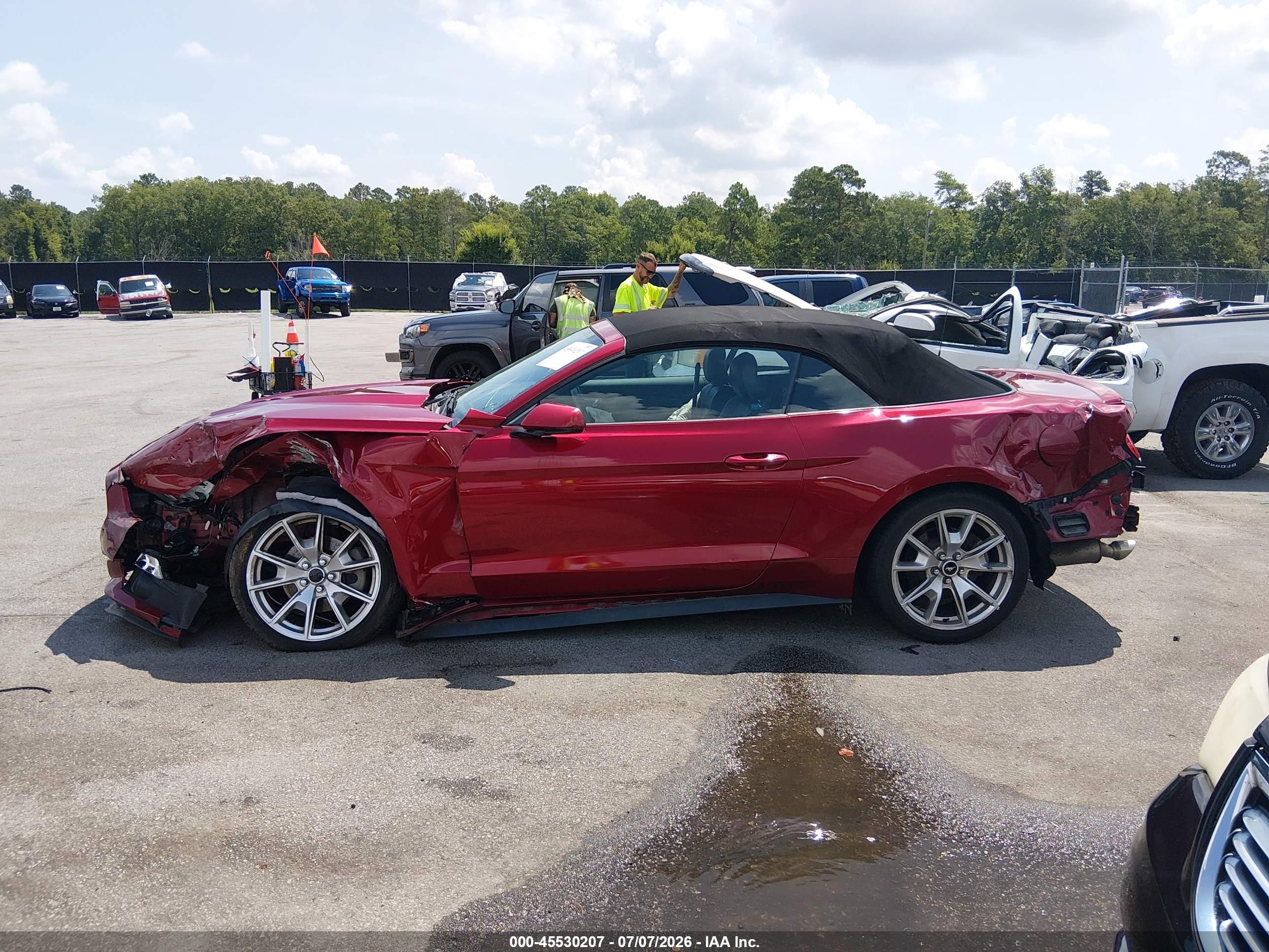 2015 Ford Mustang Ecoboost Premium Red vin: 1FATP8UH2F5328481