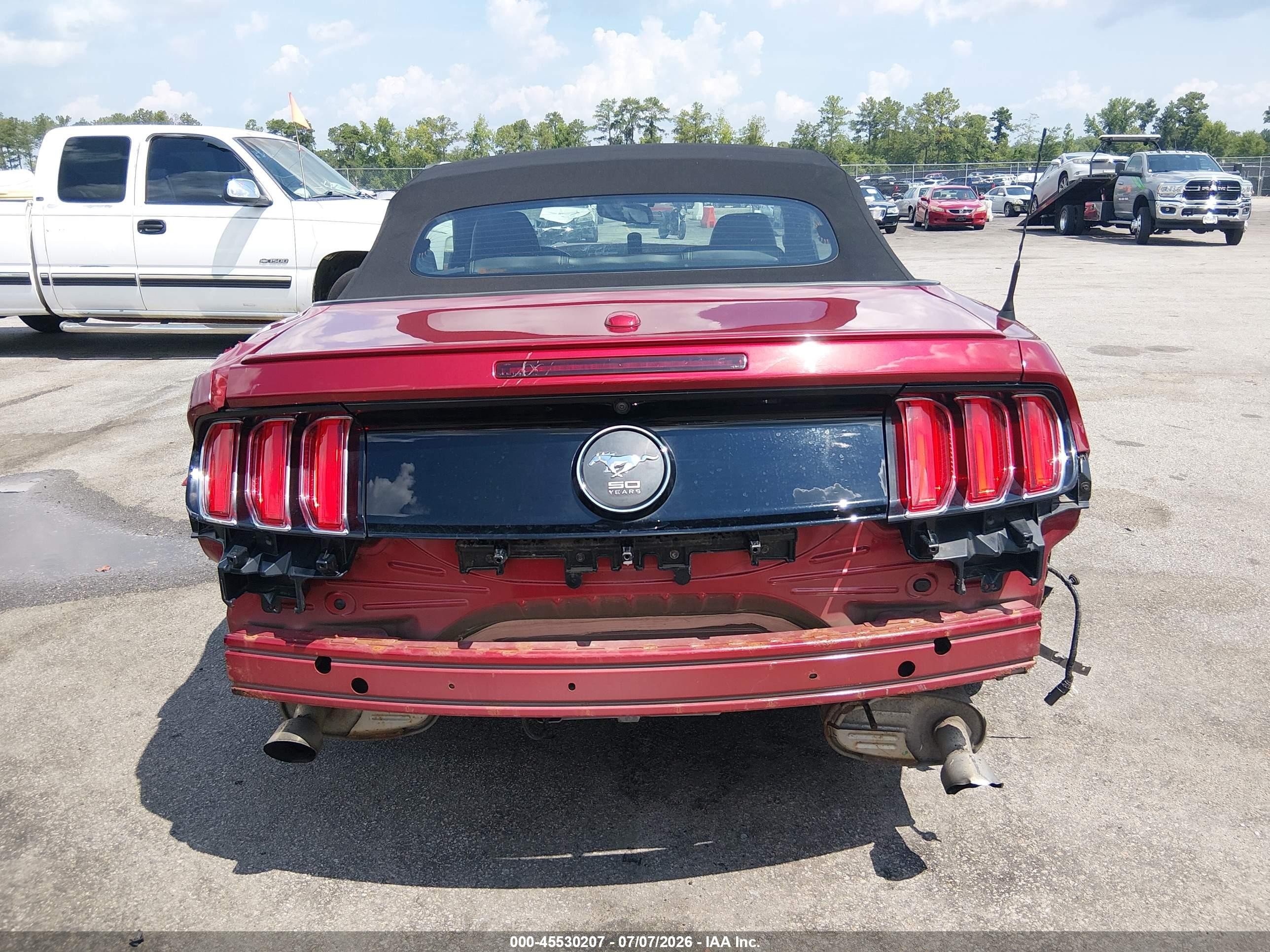 2015 Ford Mustang Ecoboost Premium Red vin: 1FATP8UH2F5328481