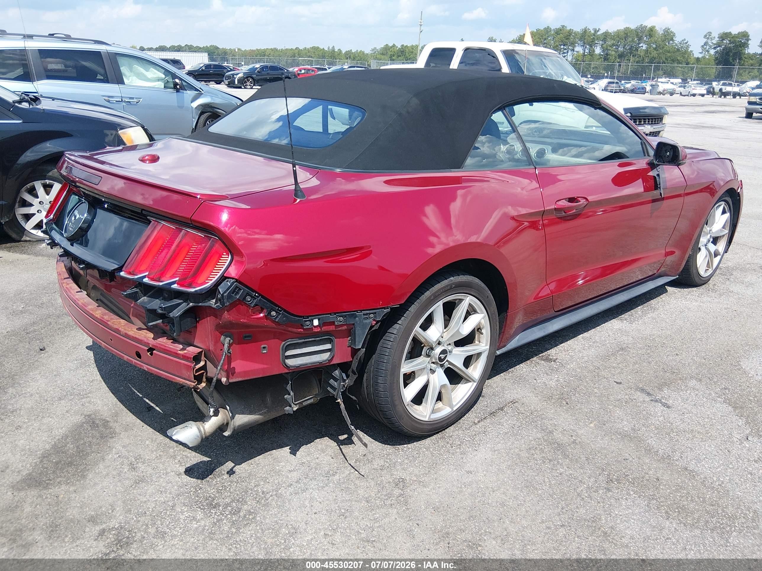 2015 Ford Mustang Ecoboost Premium Red vin: 1FATP8UH2F5328481