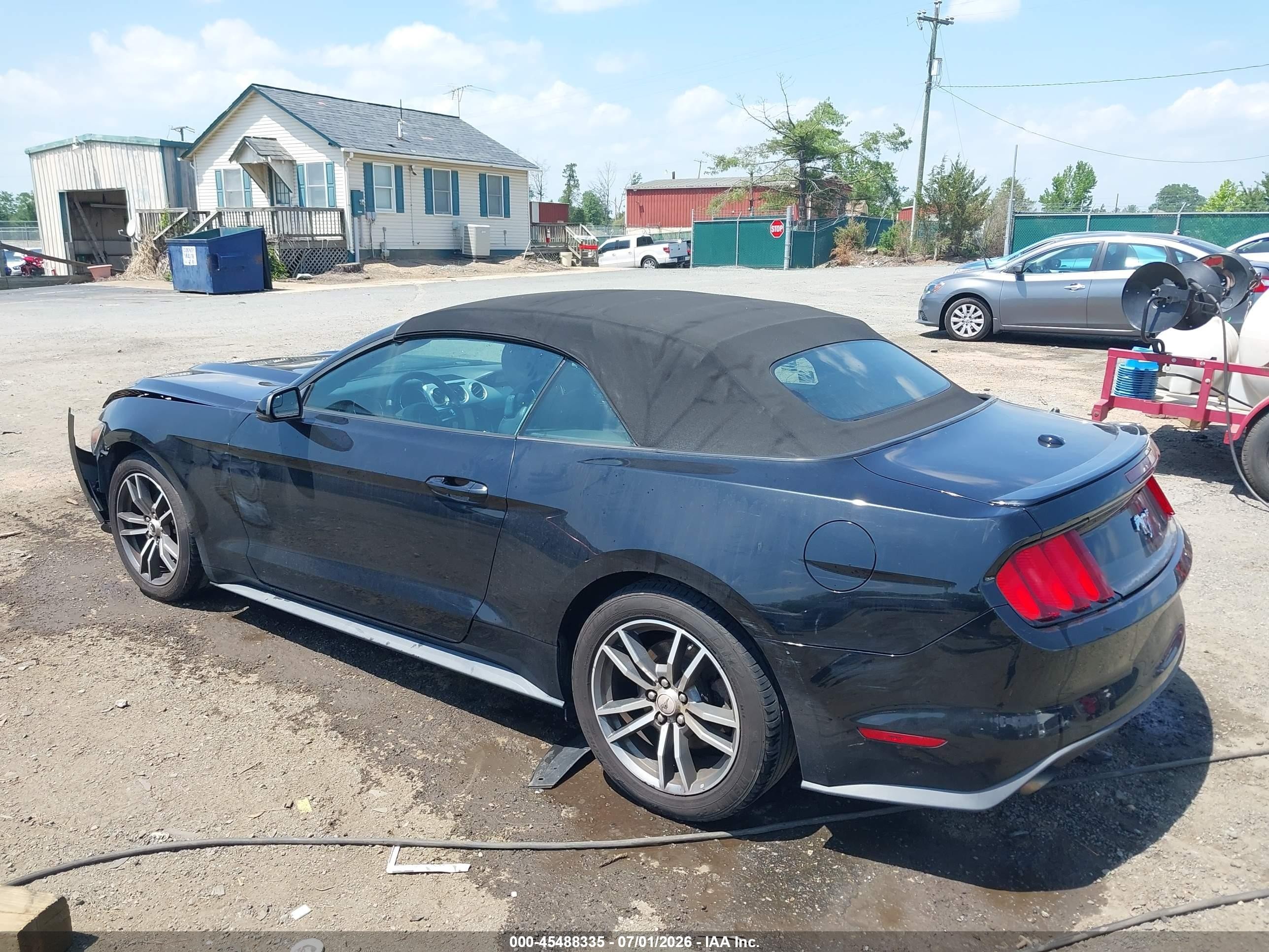 2015 Ford Mustang Ecoboost Premium Black vin: 1FATP8UH2F5364381