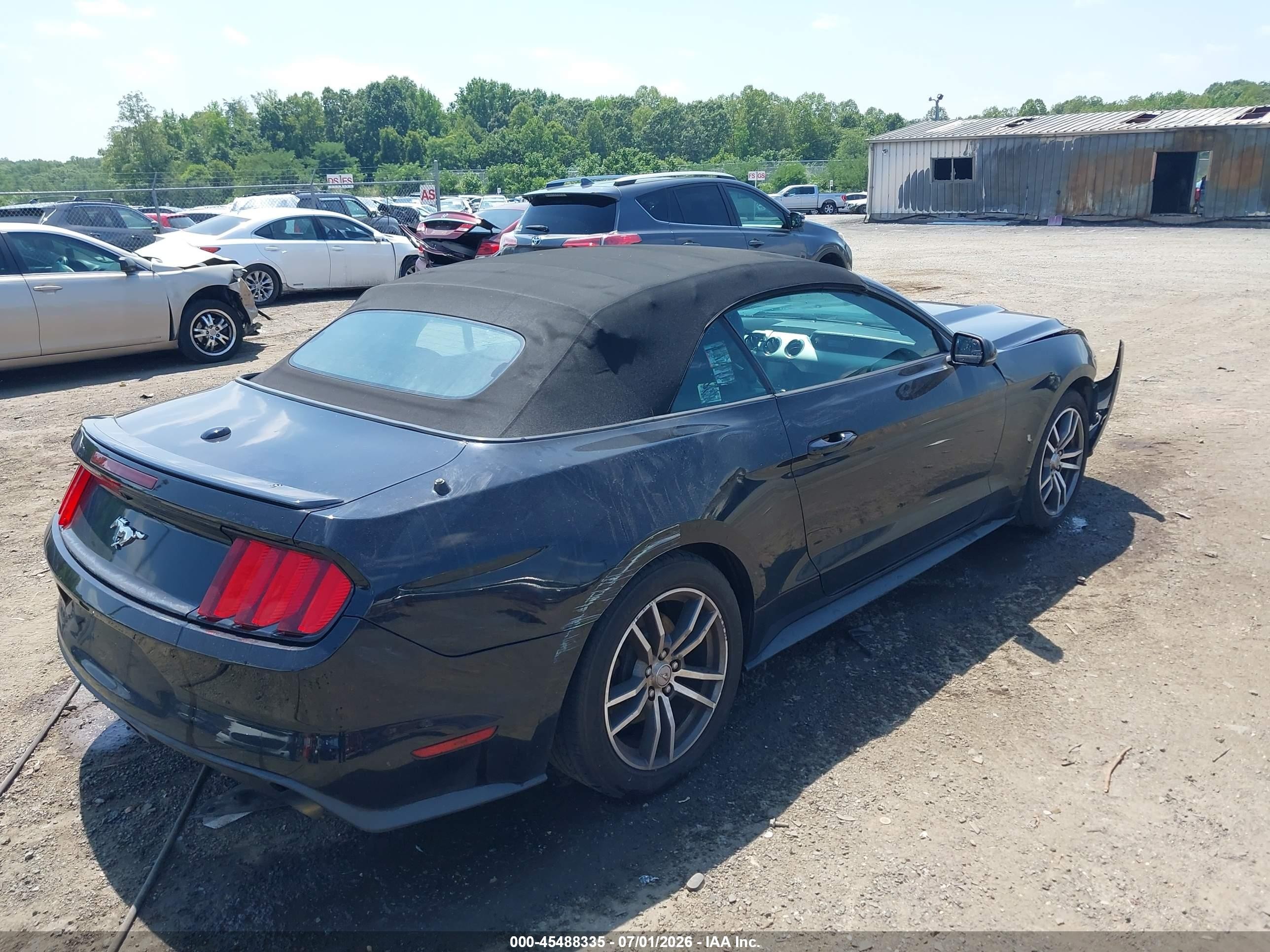 2015 Ford Mustang Ecoboost Premium Black vin: 1FATP8UH2F5364381