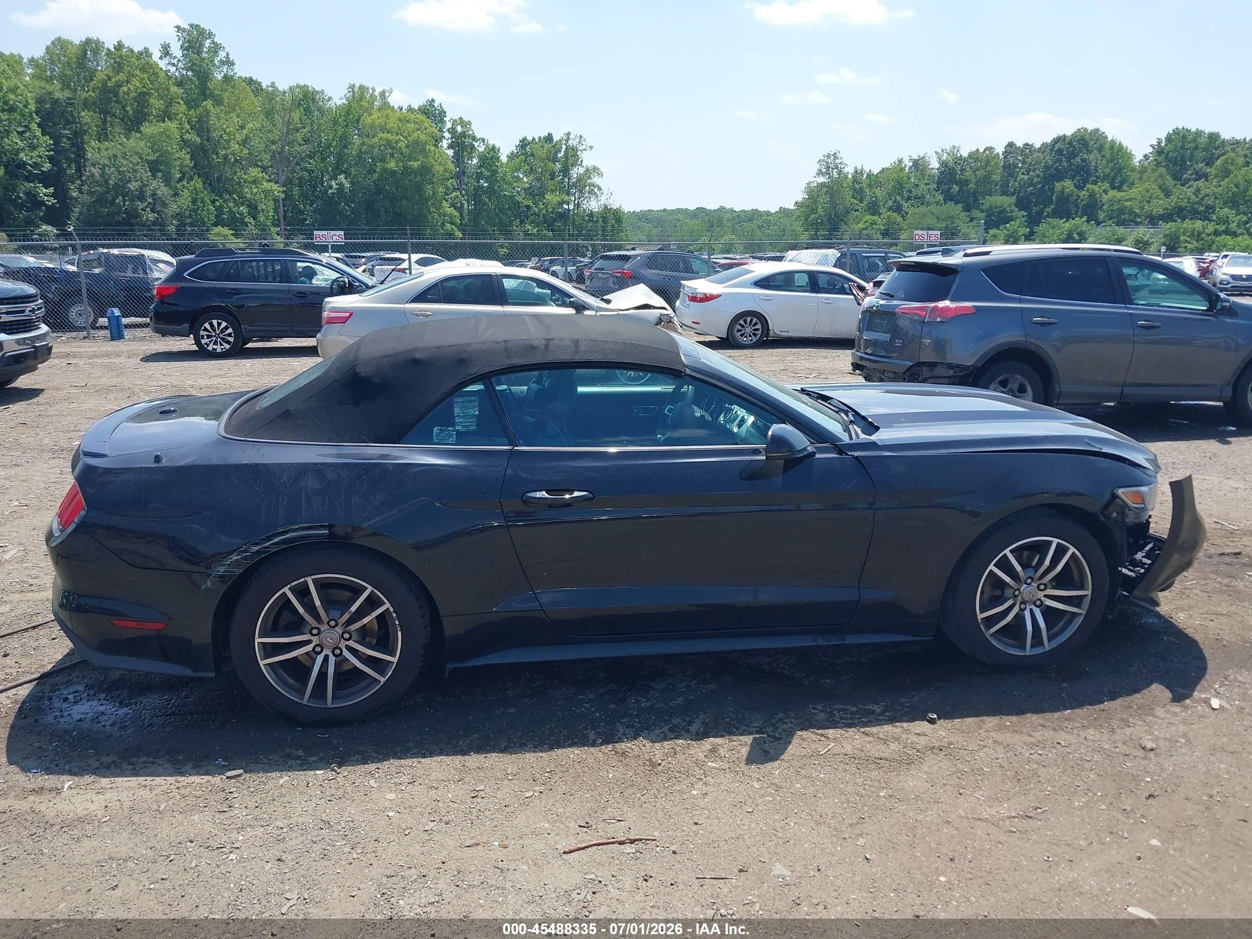 2015 Ford Mustang Ecoboost Premium Black vin: 1FATP8UH2F5364381