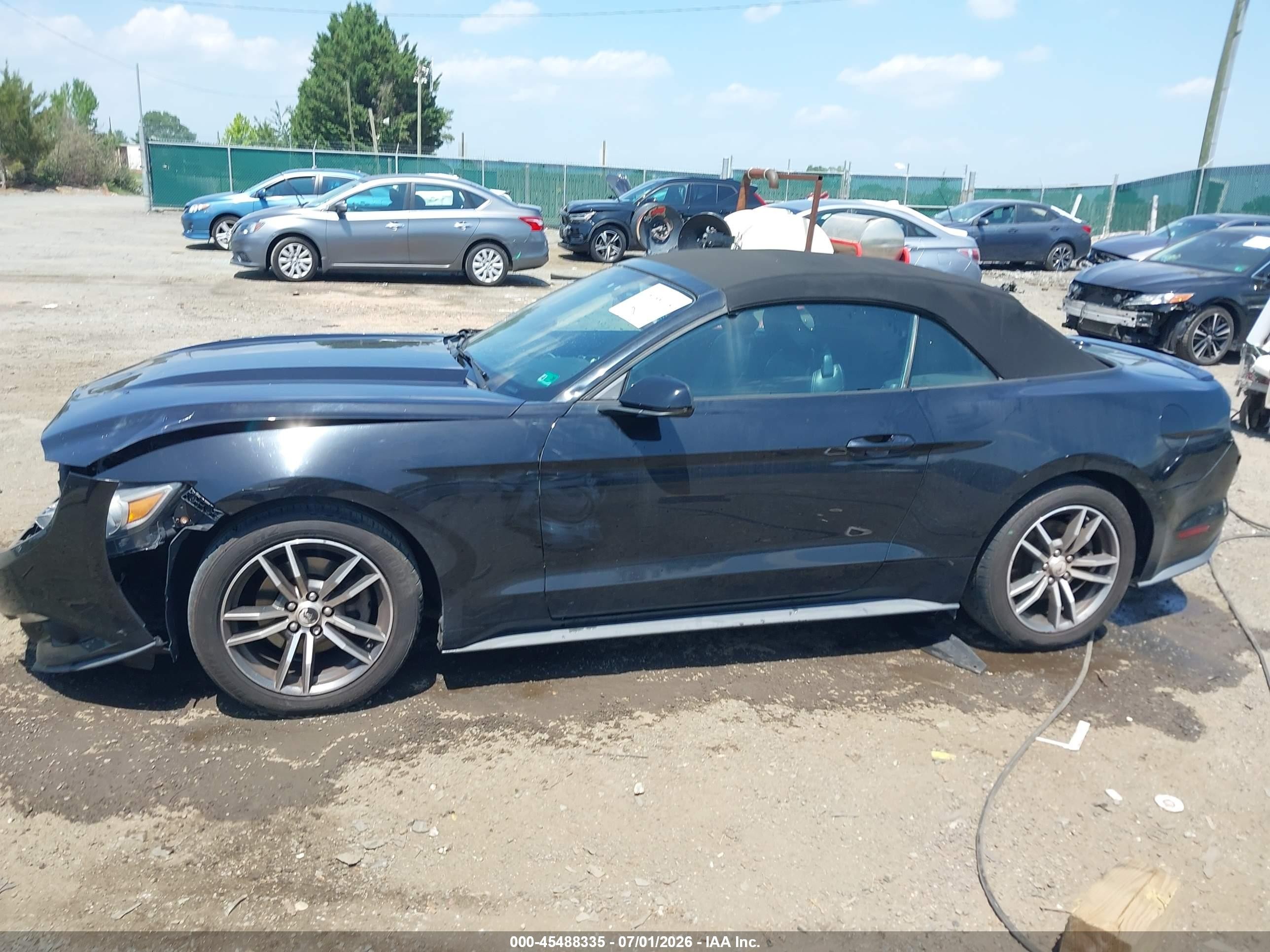 2015 Ford Mustang Ecoboost Premium Black vin: 1FATP8UH2F5364381