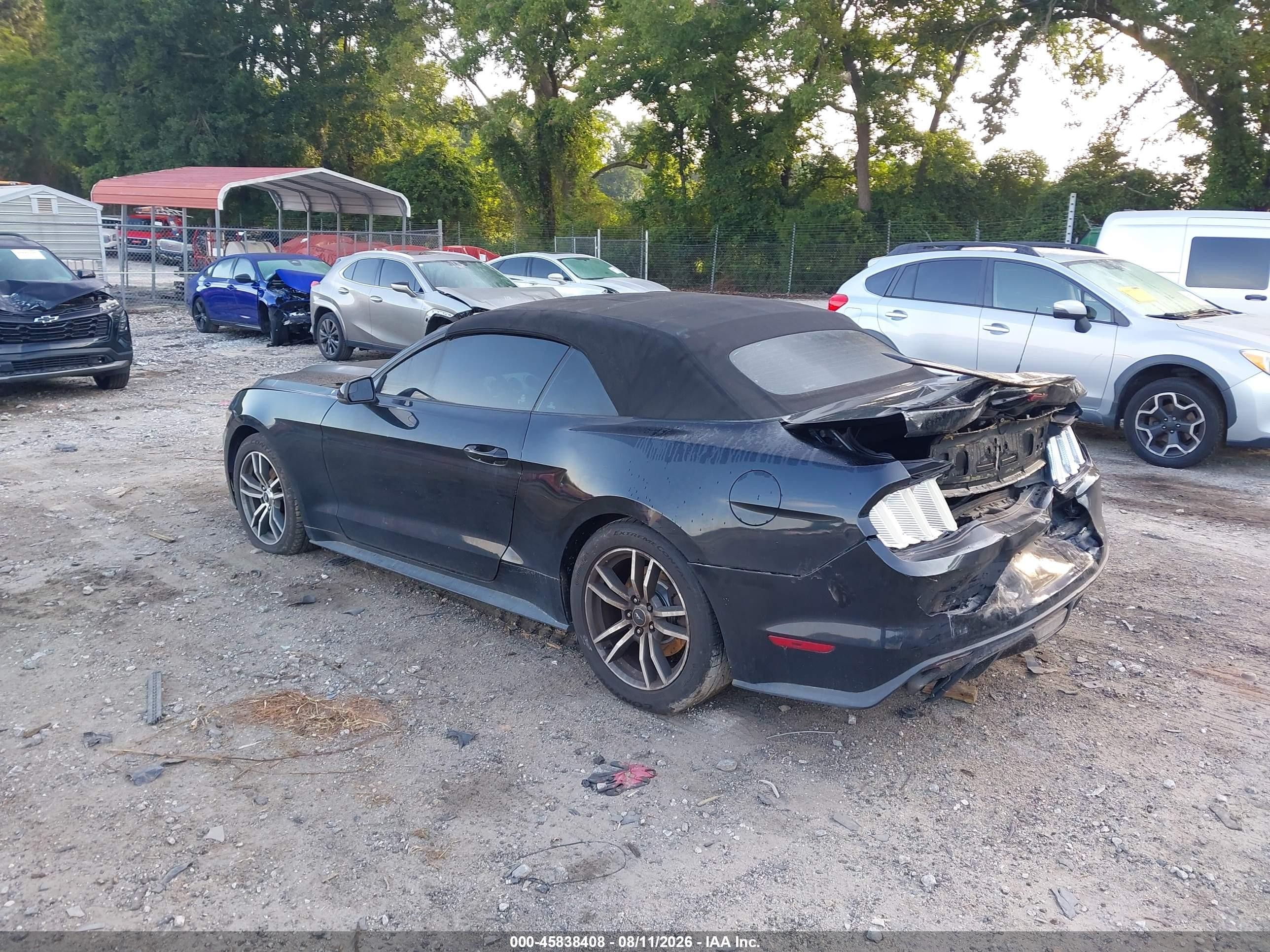 2015 Ford Mustang Ecoboost Premium Black vin: 1FATP8UH3F5343572