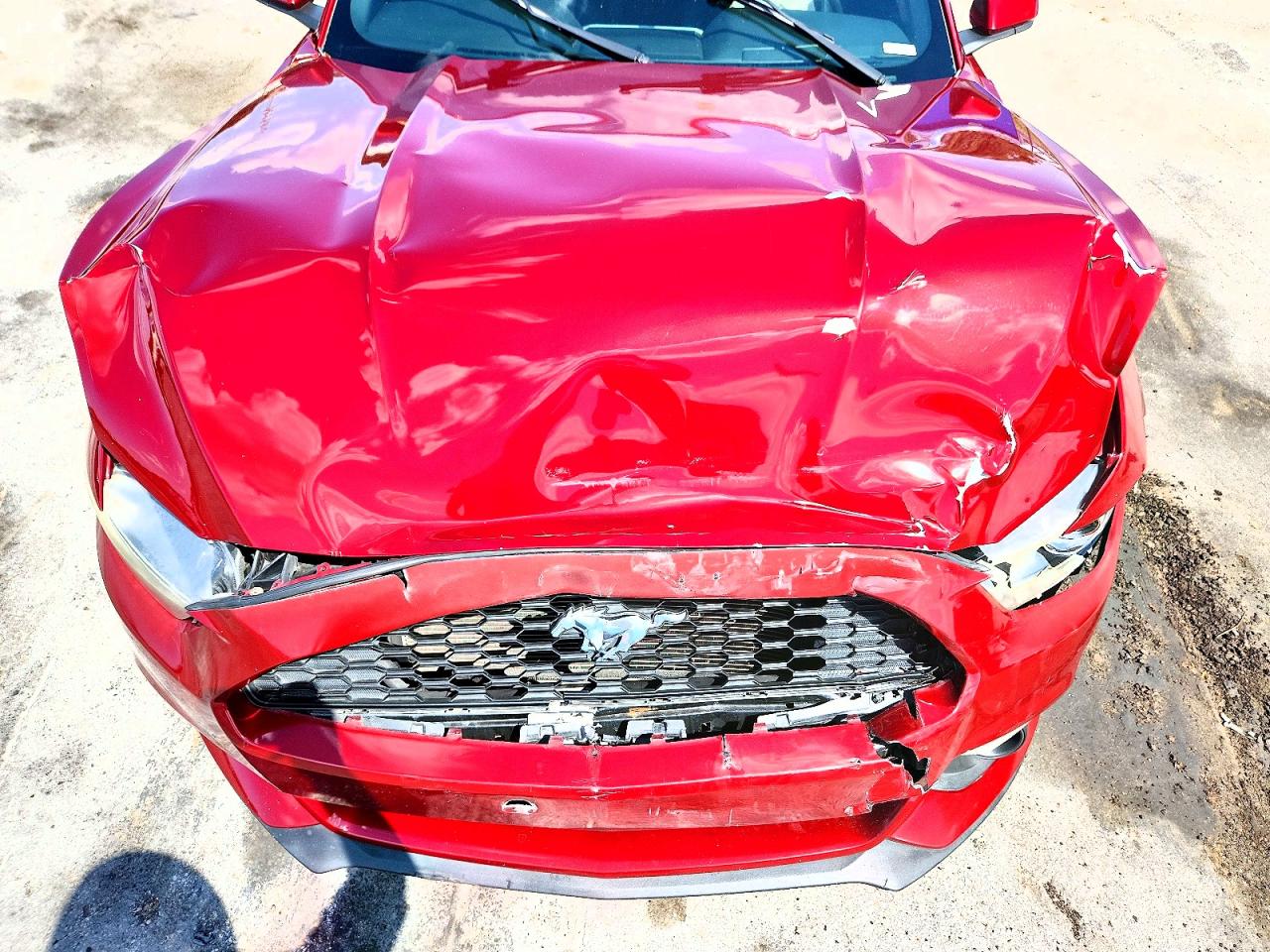 2015 Ford Mustang Red vin: 1FATP8UH4F5352698