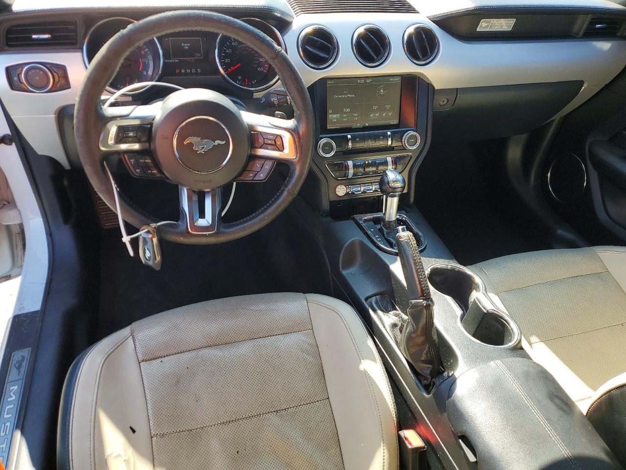 2015 Ford Mustang White vin: 1FATP8UH5F5397102