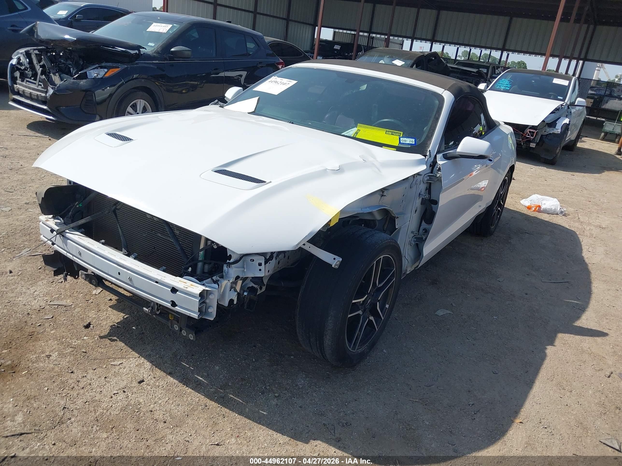 2018 Ford Mustang Ecoboost Premium White vin: 1FATP8UH5J5154978