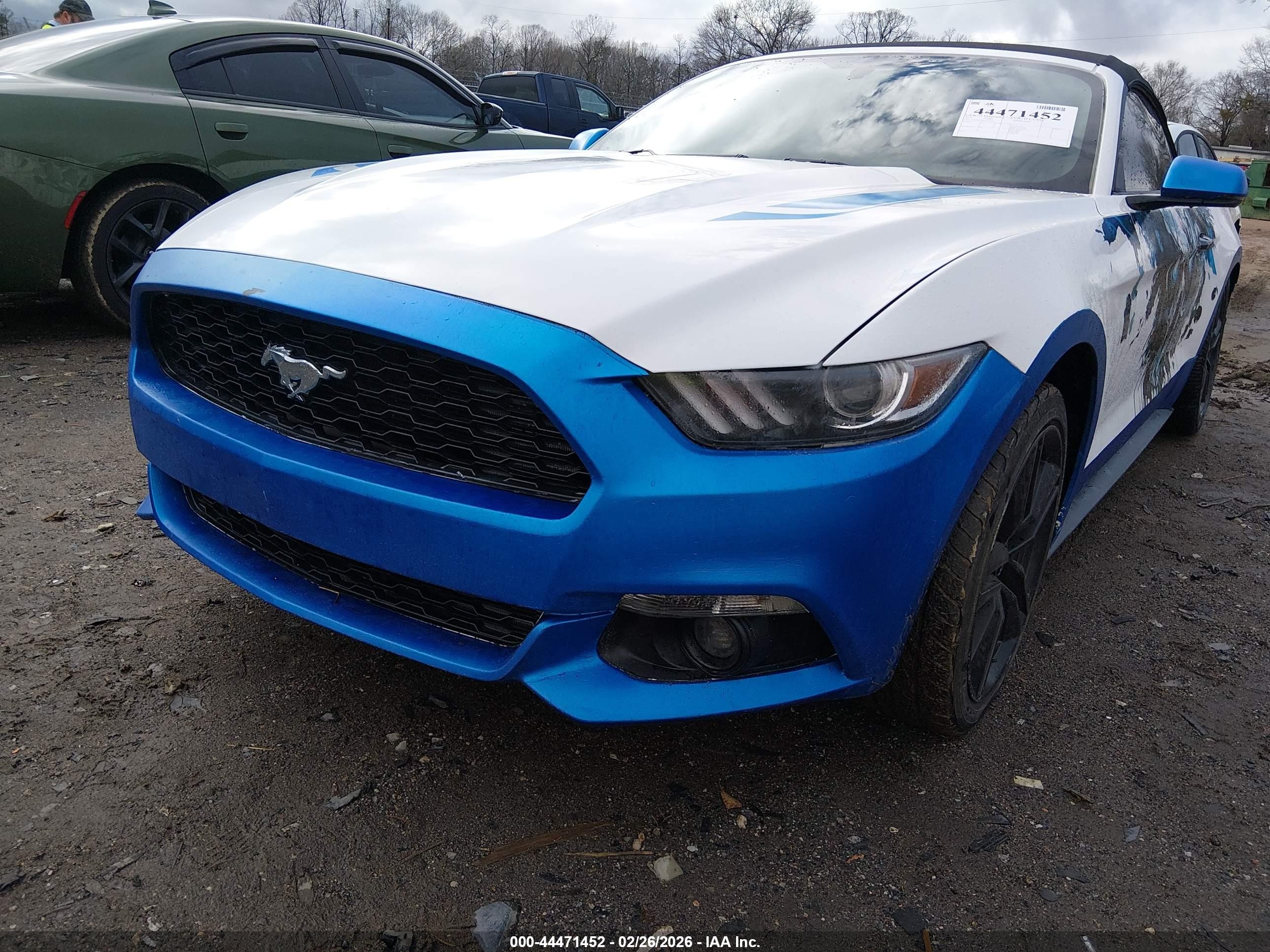 2015 Ford Mustang Ecoboost Premium White vin: 1FATP8UH6F5411444
