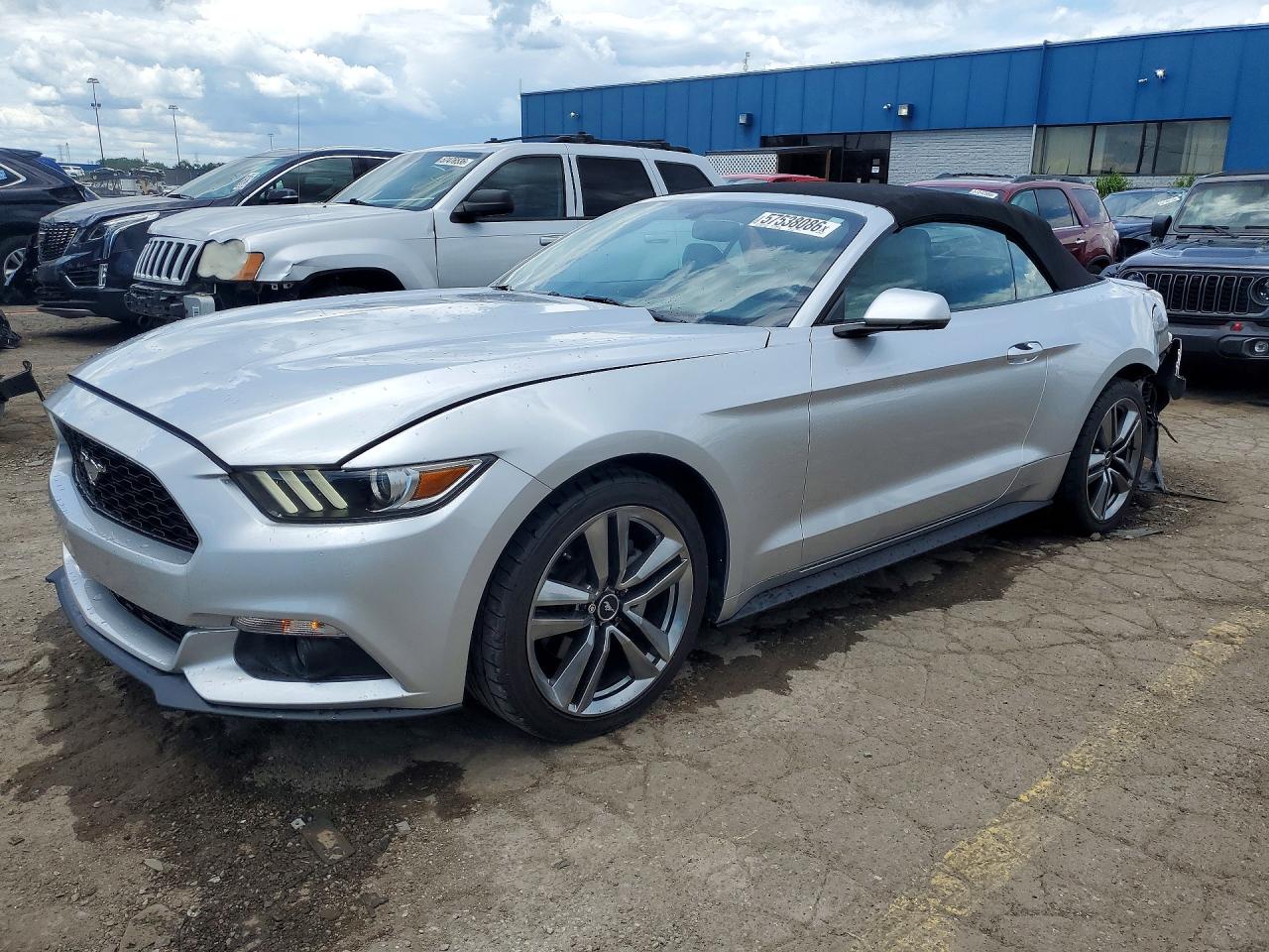2015 Ford Mustang Silver vin: 1FATP8UH7F5356356