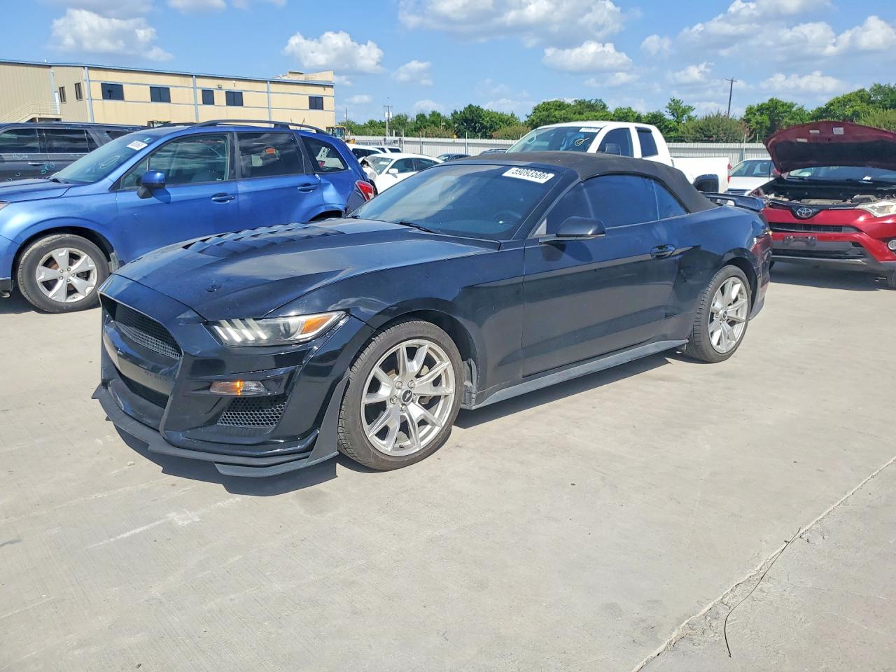 2015 Ford Mustang Black vin: 1FATP8UH8F5374672