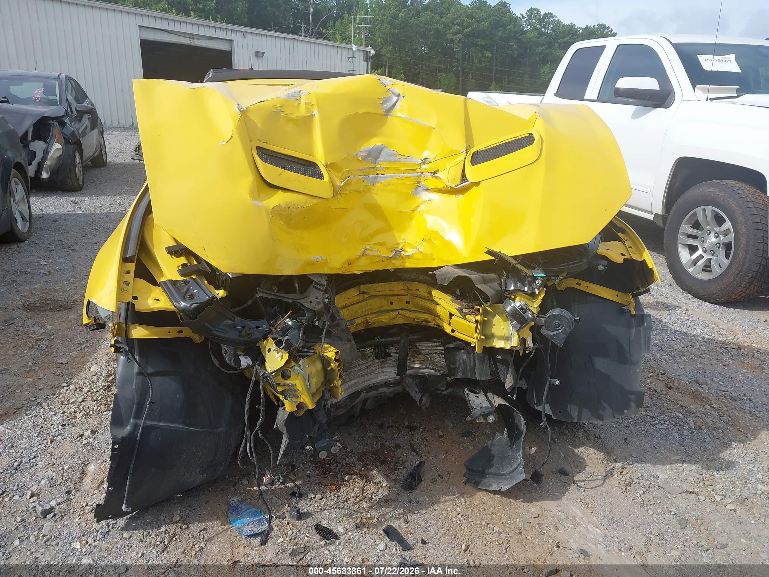 2018 Ford Mustang Ecoboost Premium Yellow vin: 1FATP8UH8J5156563