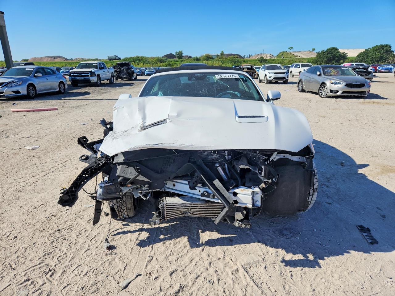 2021 Ford Mustang White vin: 1FATP8UH8M5111773