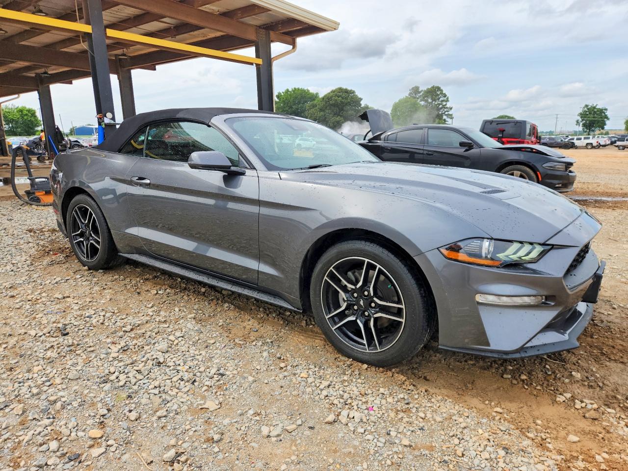 2022 Ford Mustang Gray vin: 1FATP8UH9N5101917