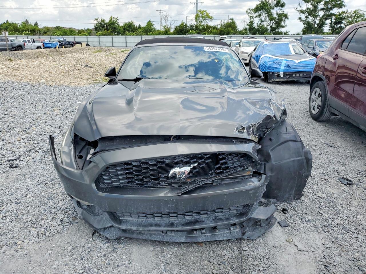 2015 Ford Mustang Gray vin: 1FATP8UHXF5390694