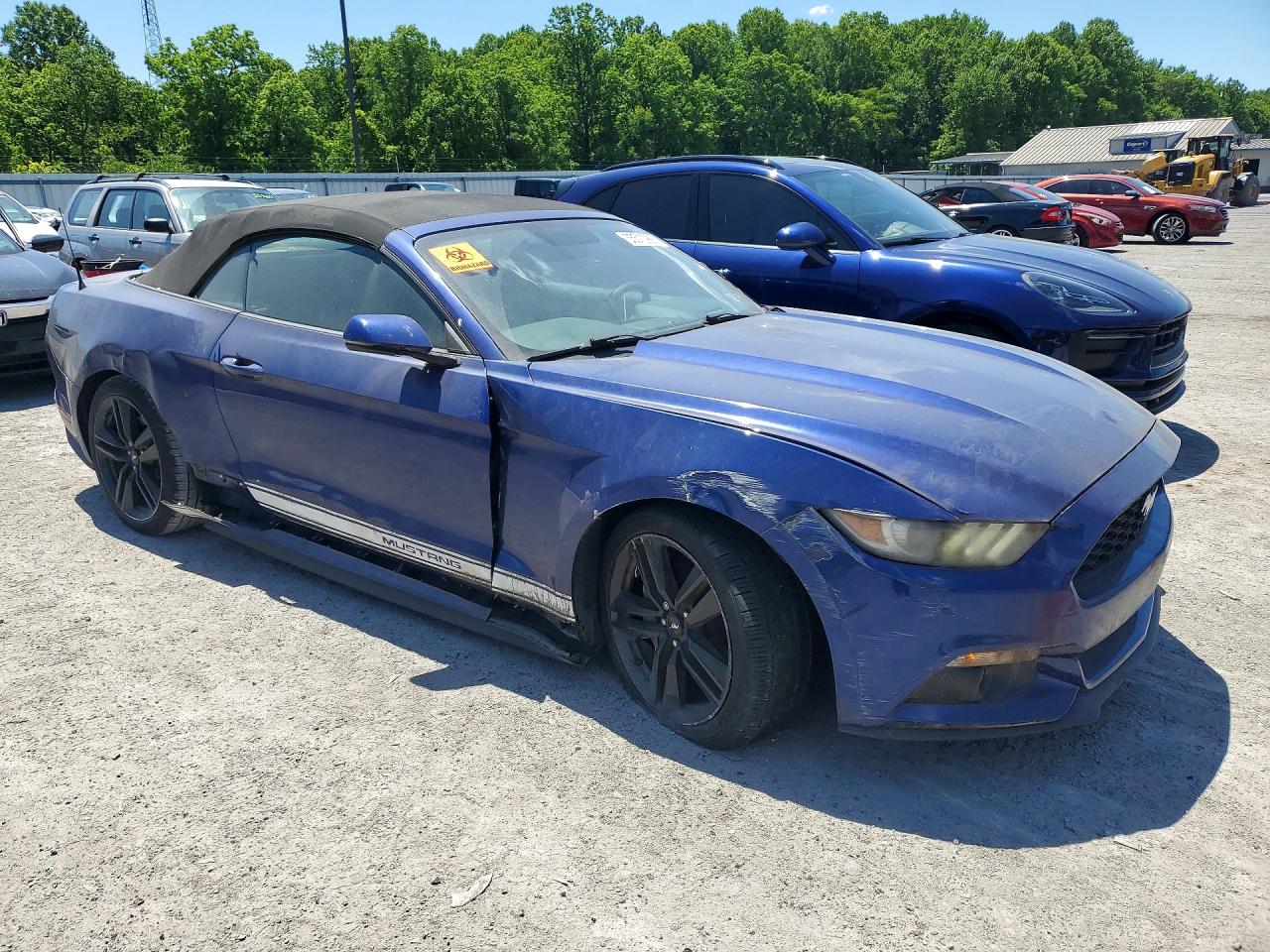 2016 Ford Mustang Синий vin: 1FATP8UHXG5208140