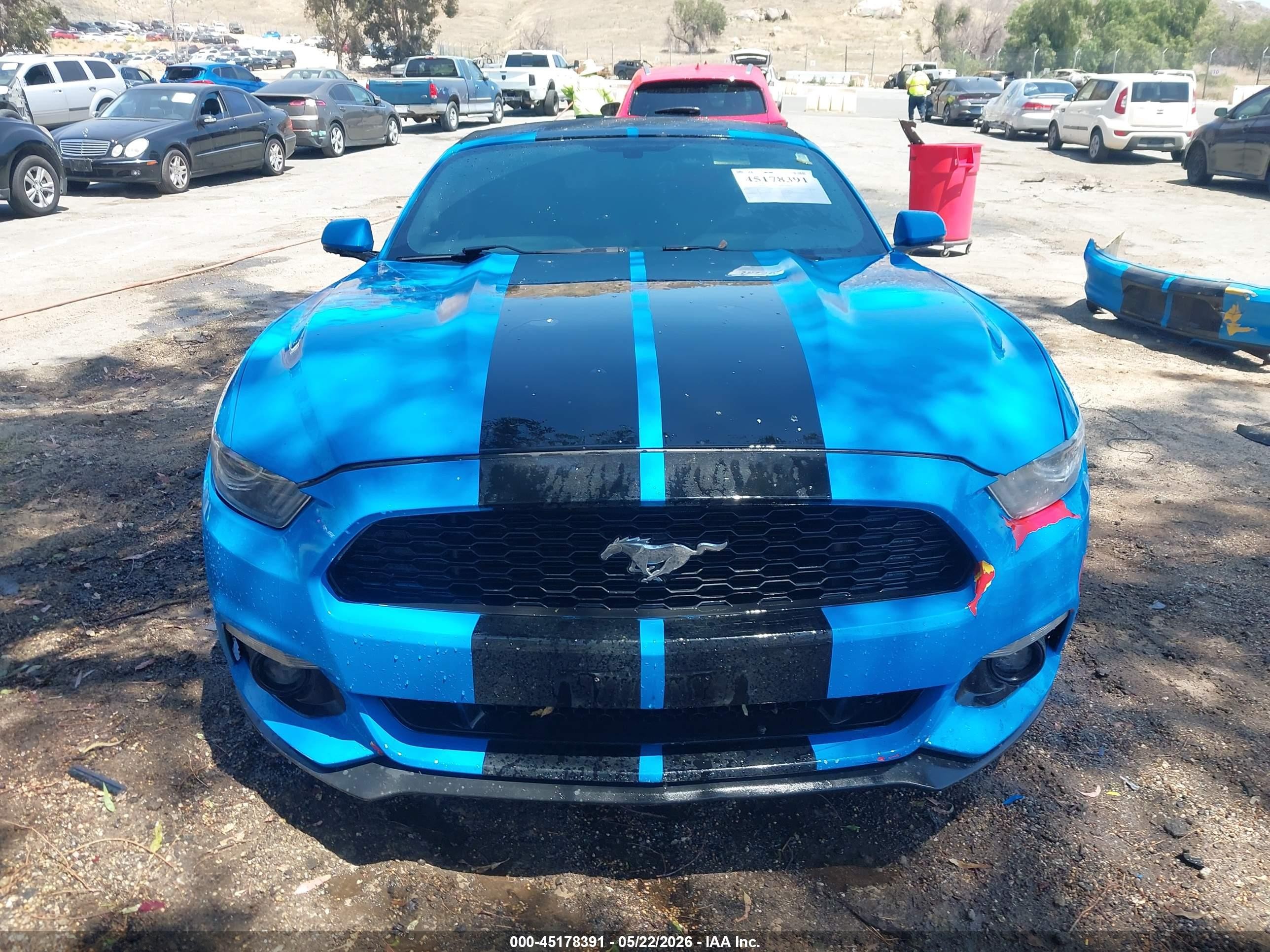 2016 Ford Mustang Ecoboost Premium Синий vin: 1FATP8UHXG5282111