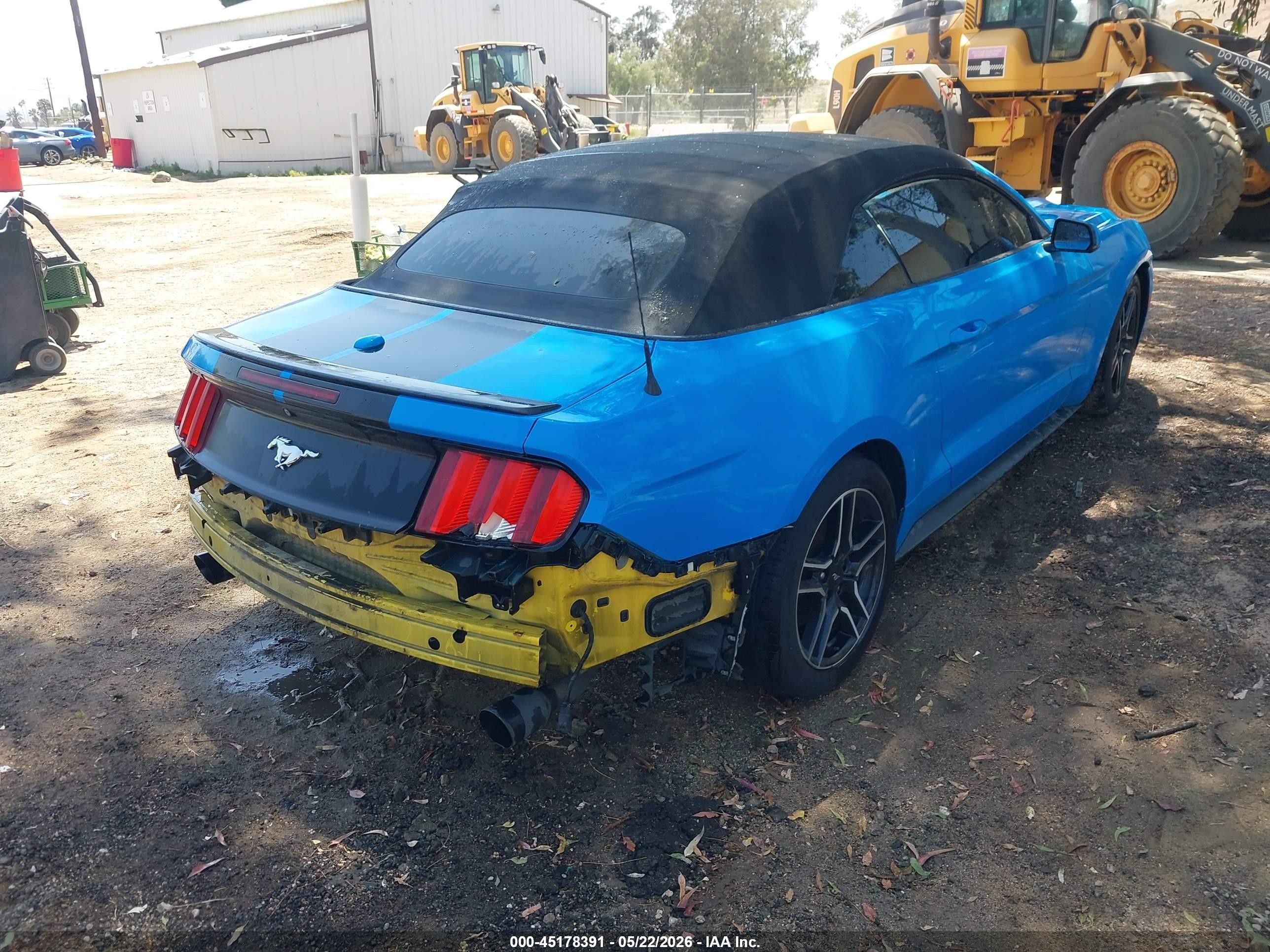 2016 Ford Mustang Ecoboost Premium Синий vin: 1FATP8UHXG5282111