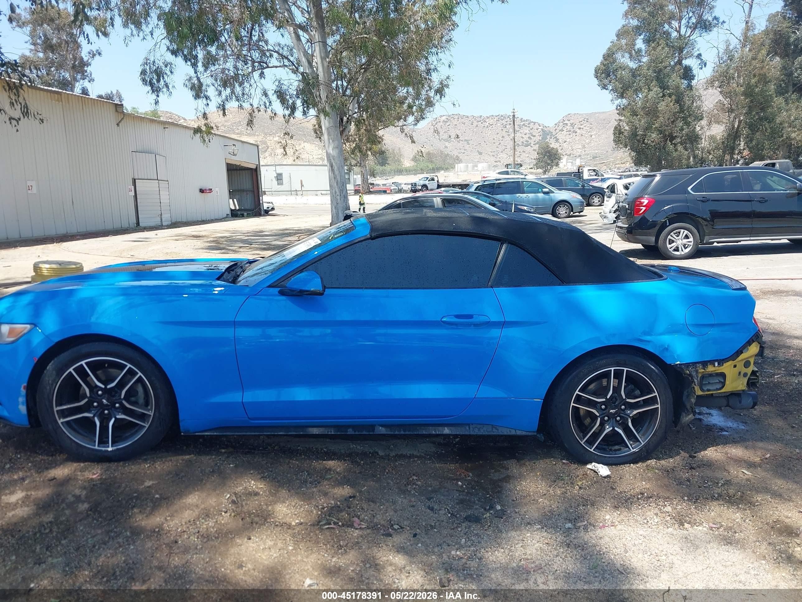 2016 Ford Mustang Ecoboost Premium Синий vin: 1FATP8UHXG5282111