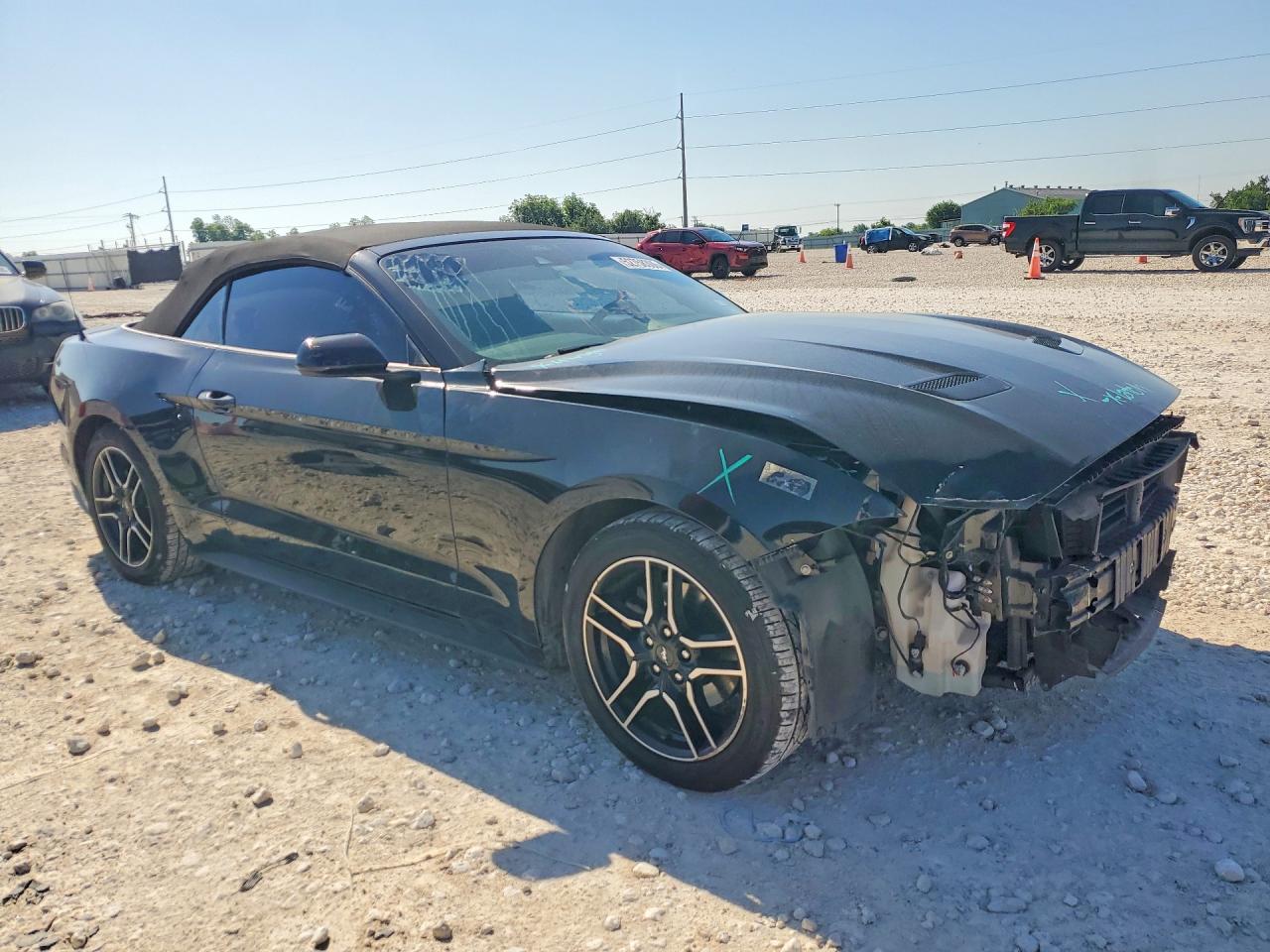 2022 Ford Mustang Black vin: 1FATP8UHXN5124297